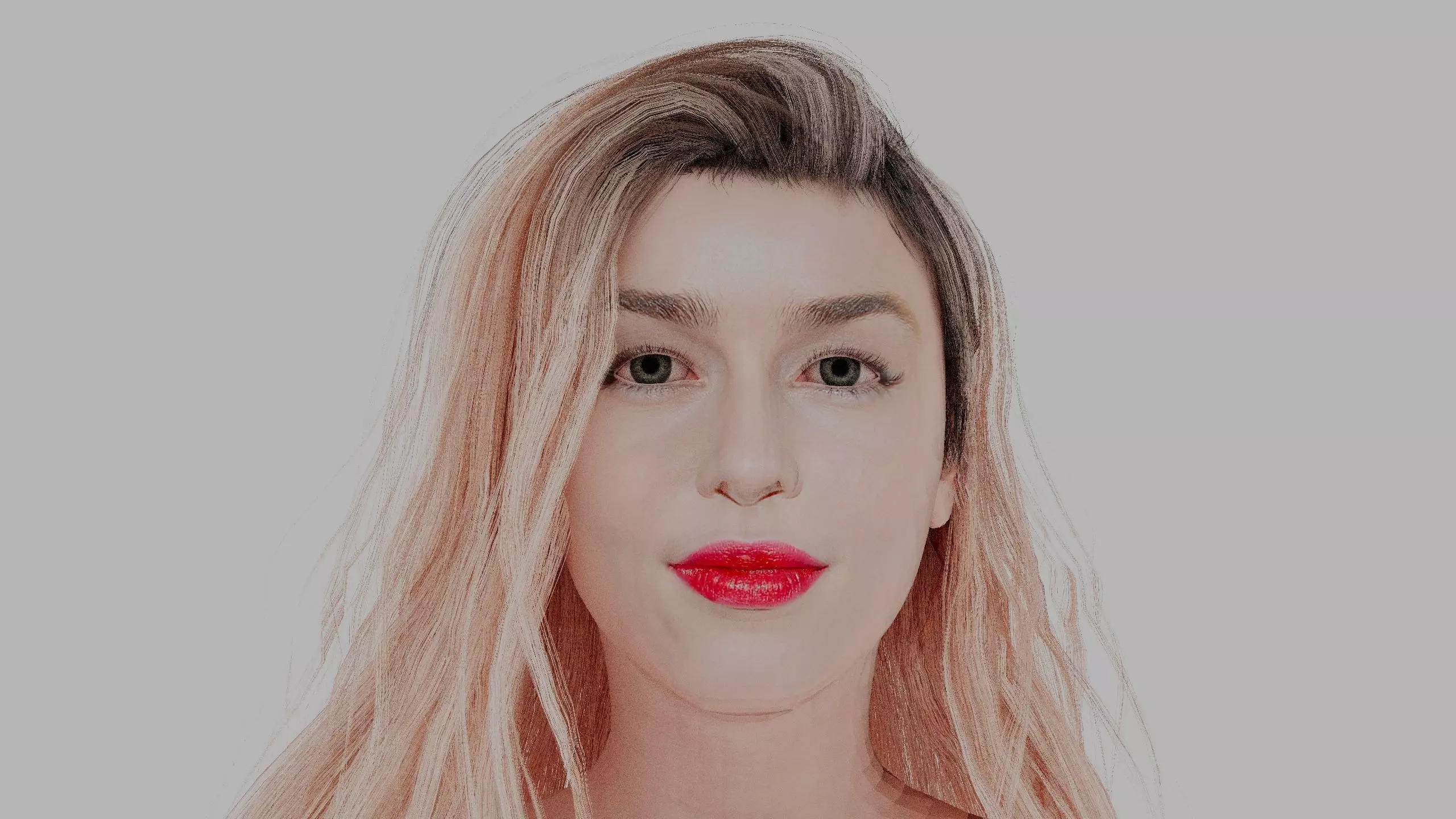 Summer Dress Female Character - Floral Pattern - Rigged 3D model_6