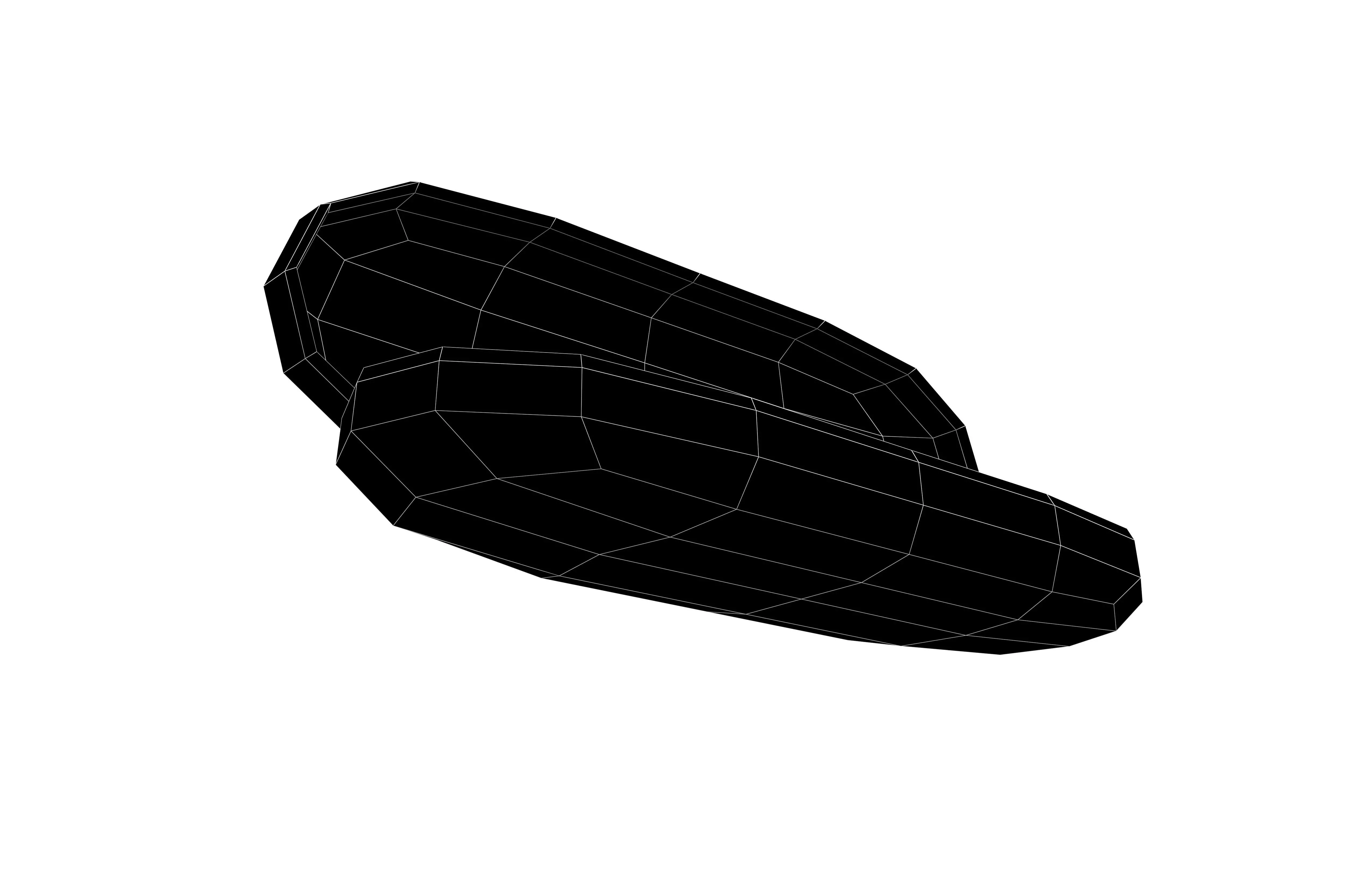 Eyeglasses Empty Case v1 001 Low-poly 3D model_7