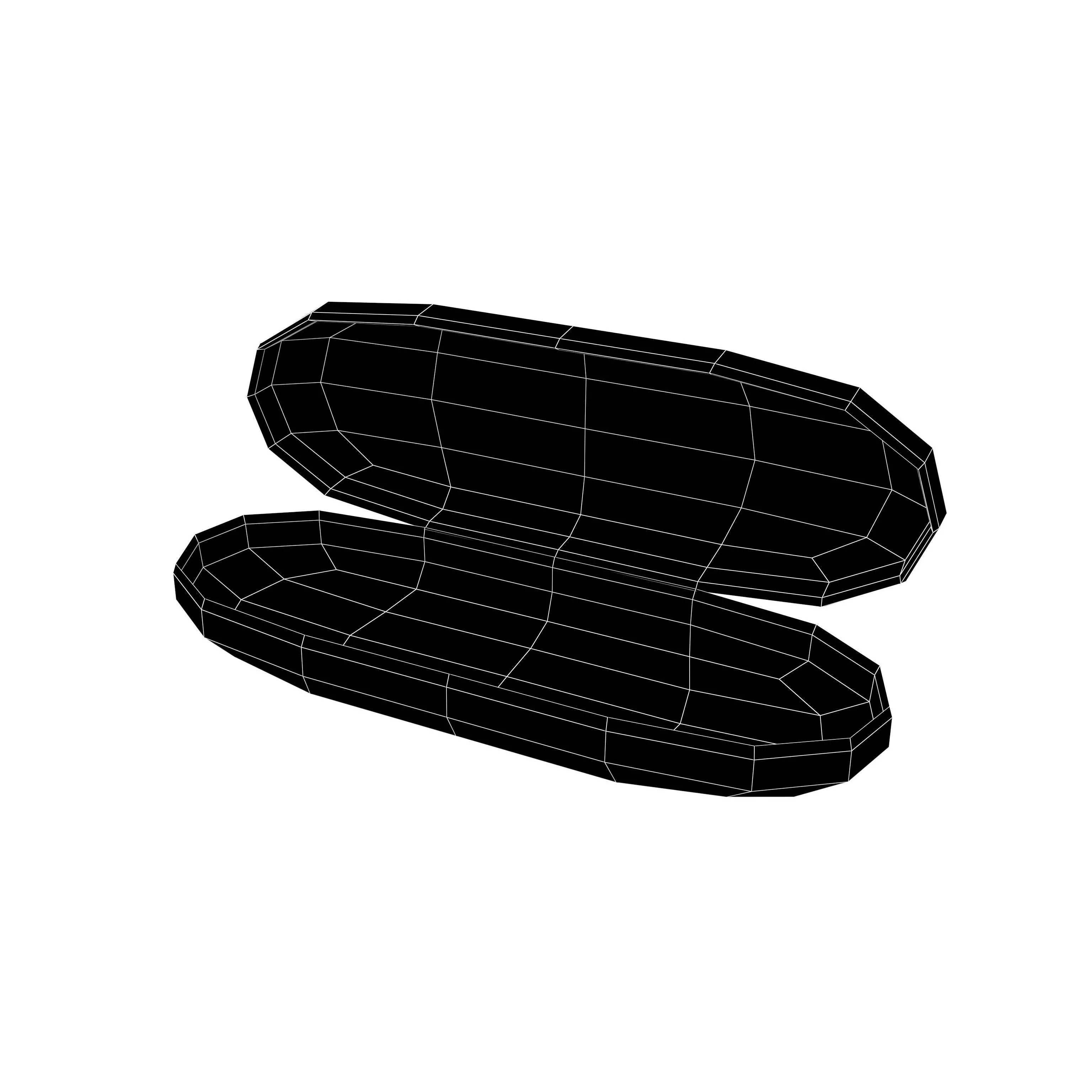 Eyeglasses Empty Case v1 001 Low-poly 3D model_4