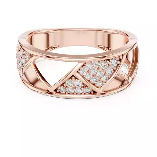 Round Cluster Diamond Engagement Wedding Ring 3DM STL Video 3D print model