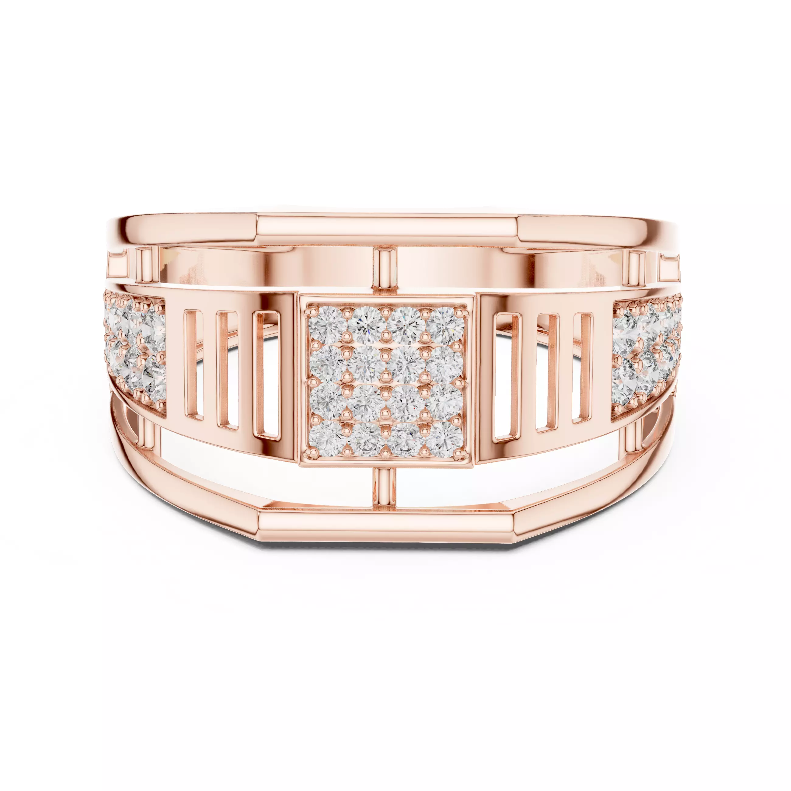 Round Cut Diamond Engagement Wedding Ring 3DM STL Video 3D print model