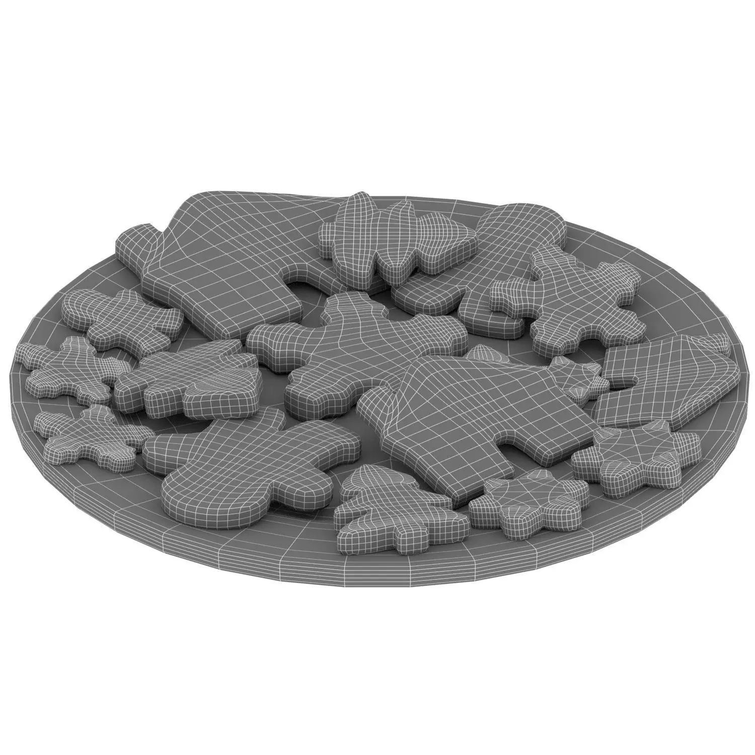 New Year Cookies Low-poly 3D model_4