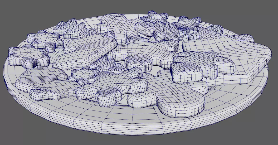 New Year Cookies Low-poly 3D model_11