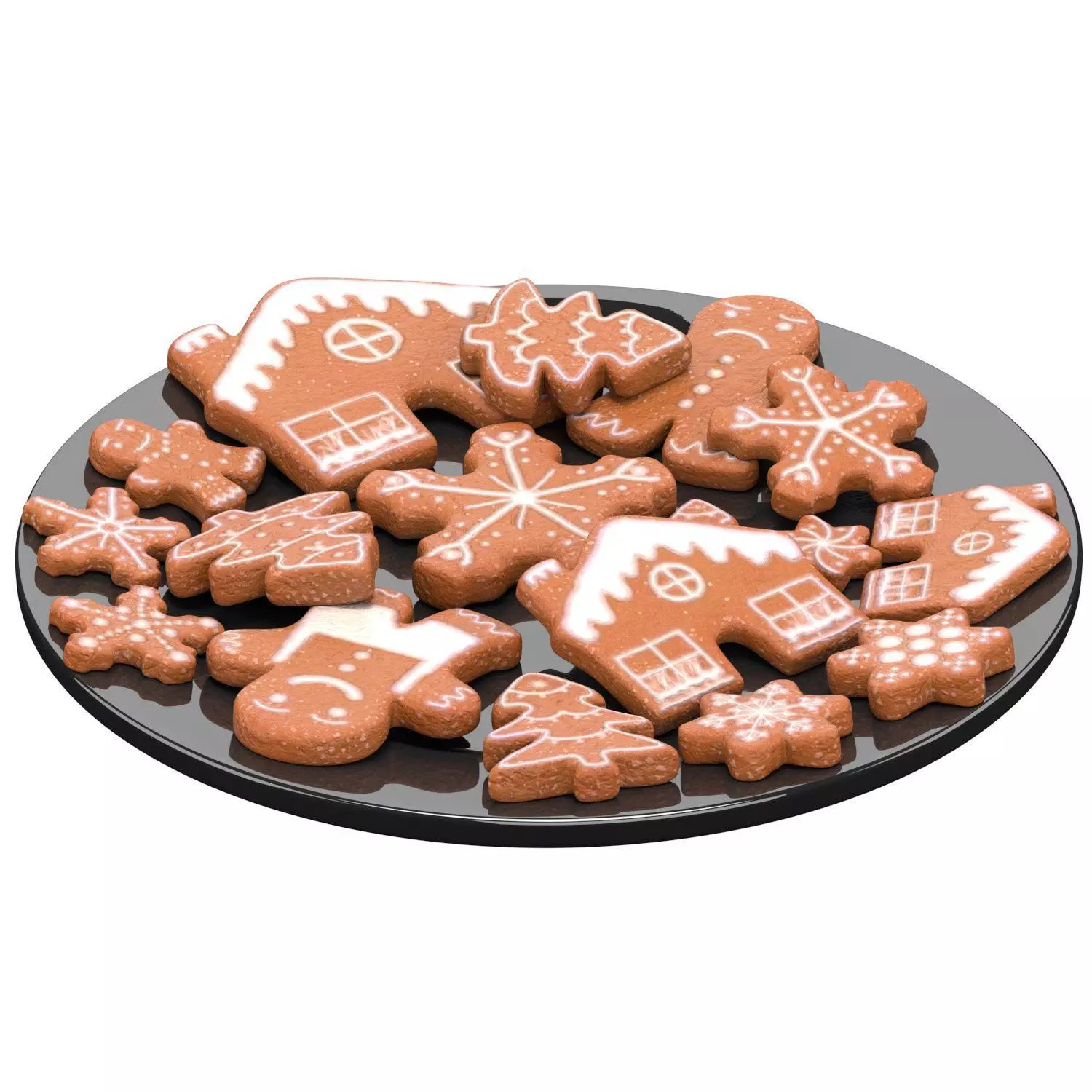 New Year Cookies Low-poly 3D model_3