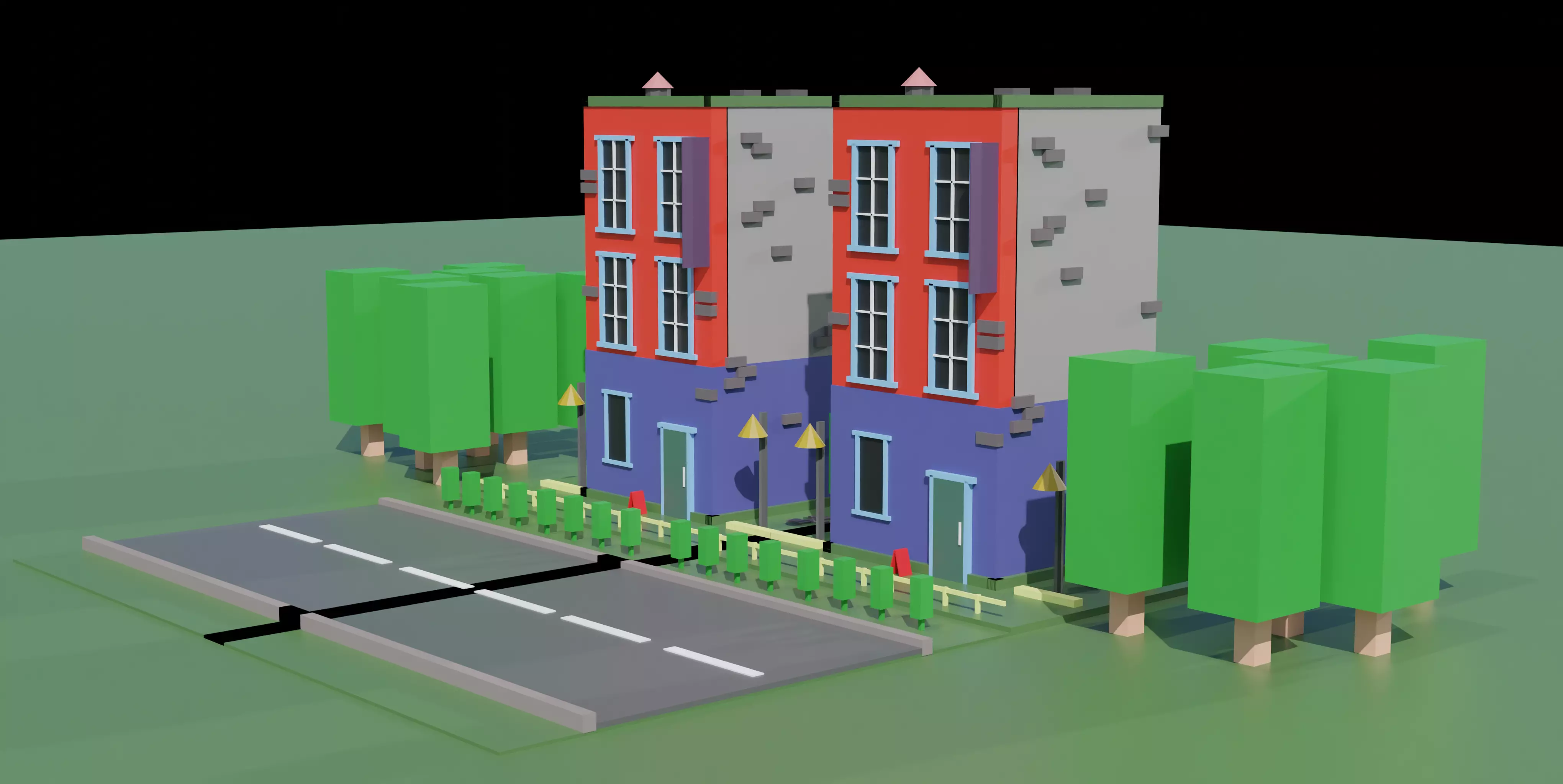 LOW POLY ENVIRONMENT ASSETS Low-poly 3D model_2