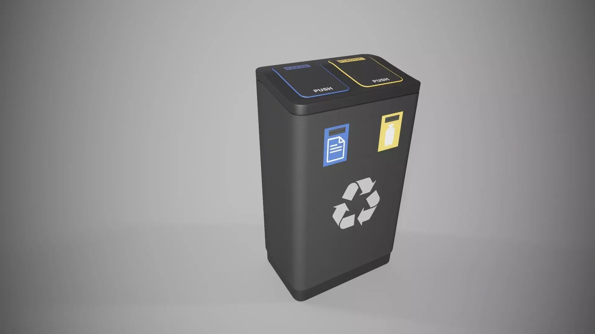 Trash Low-poly 3D model_0