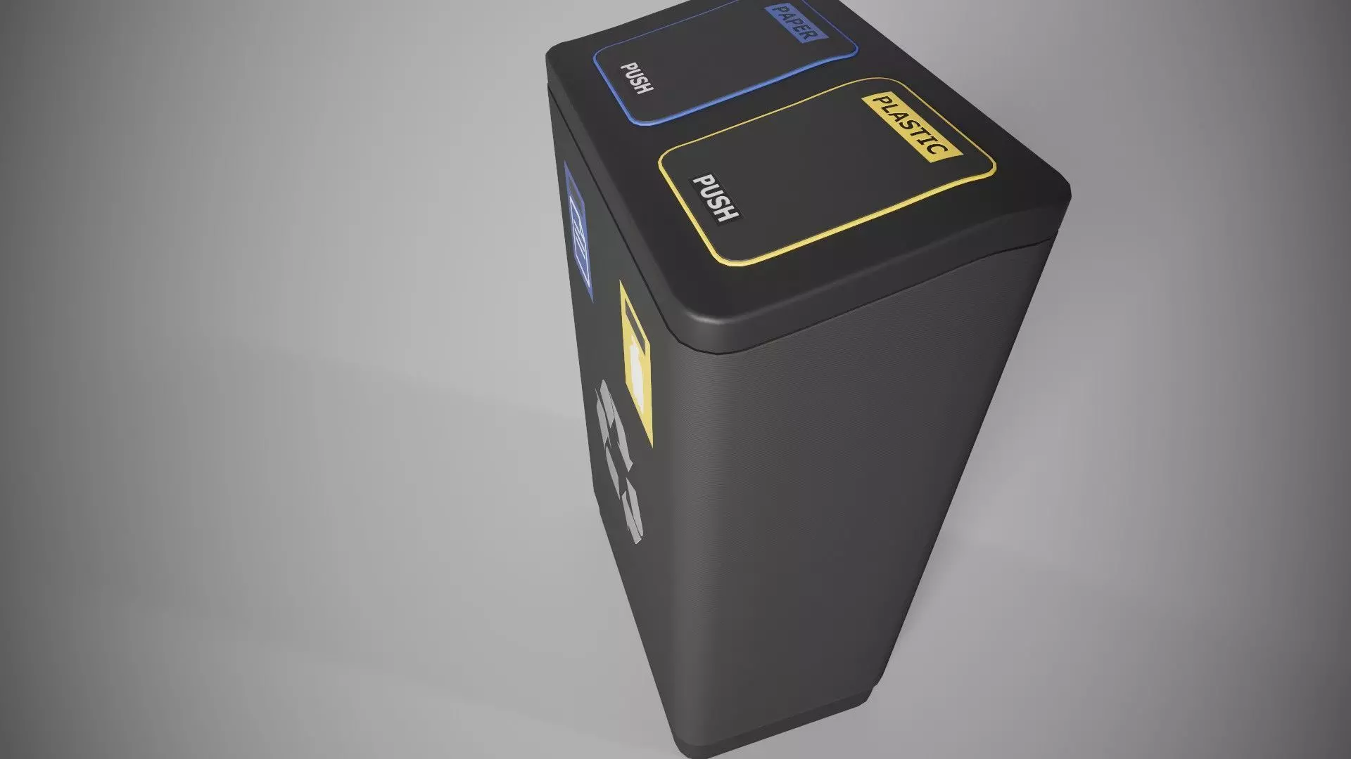 Trash Low-poly 3D model_2