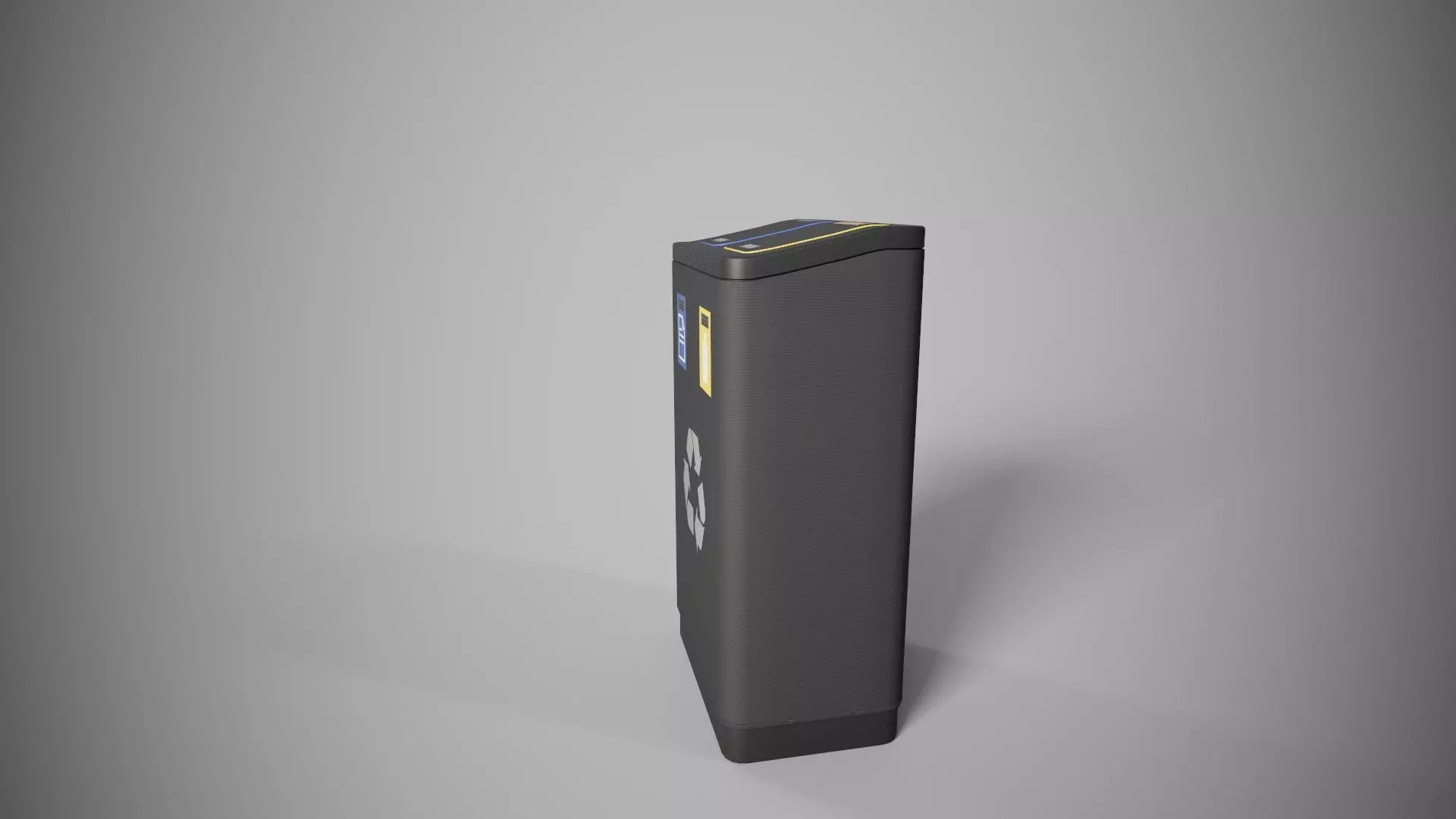 Trash Low-poly 3D model_3