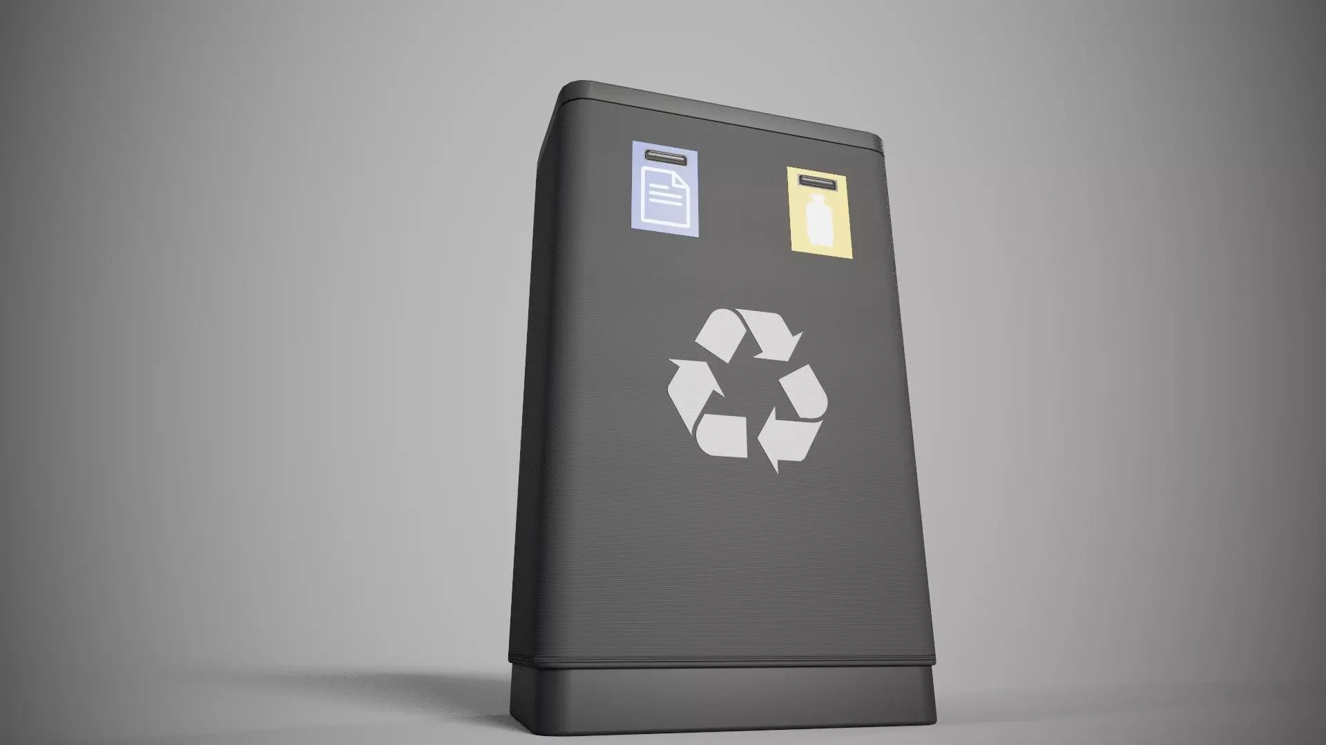 Trash Low-poly 3D model_8