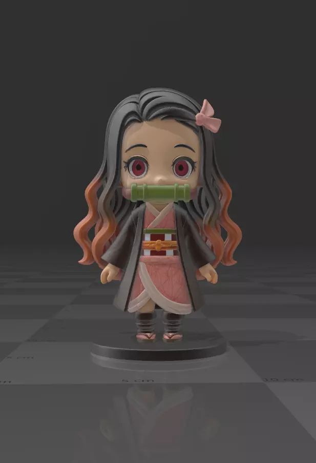 Nezuko kamado demon slayer 3D print model_2
