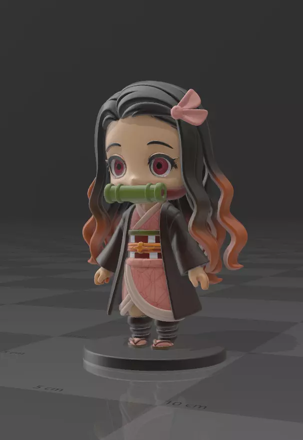 Nezuko kamado demon slayer 3D print model_1