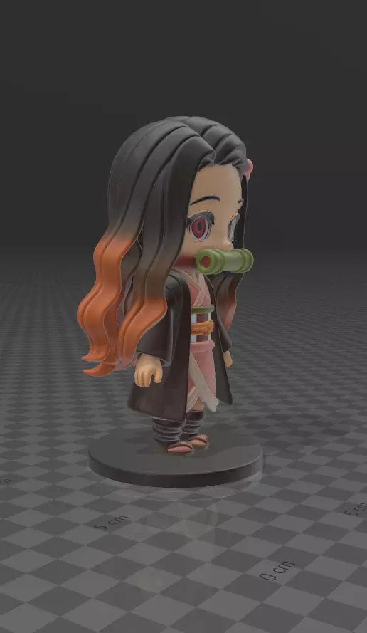 Nezuko kamado demon slayer 3D print model_3