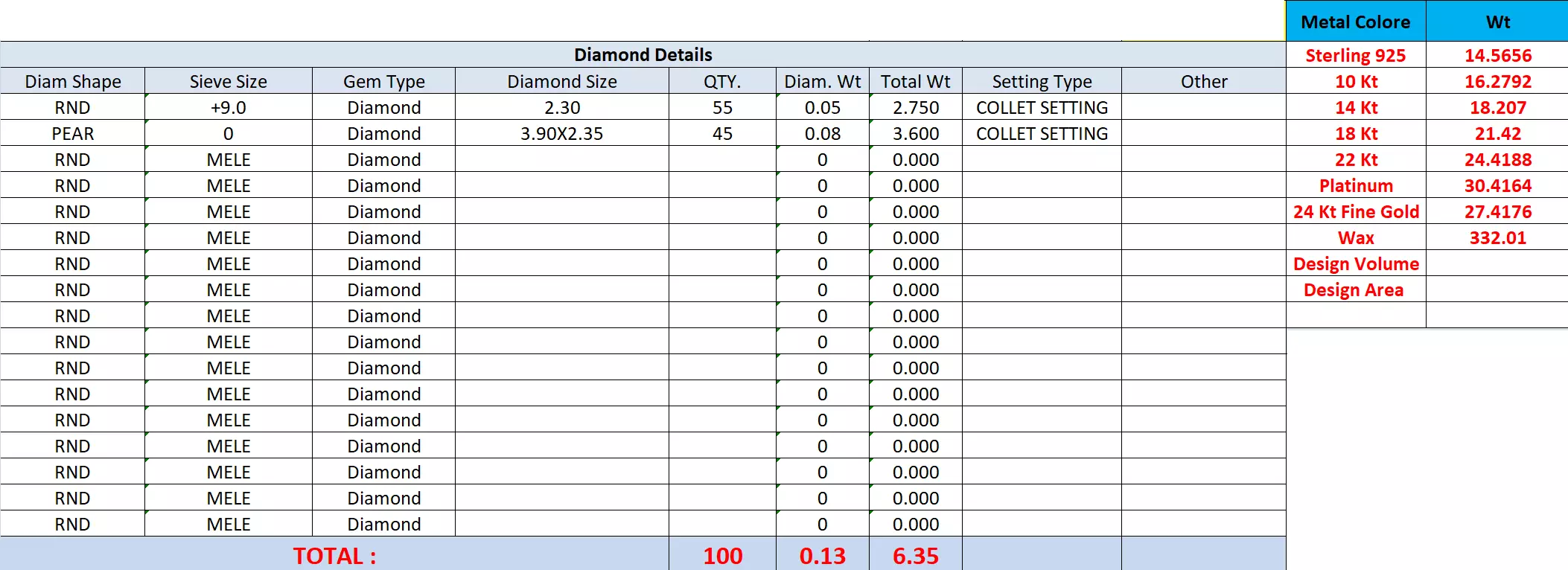 Diamond Necklace 3dm stl renders animation videos details 3D print model_13