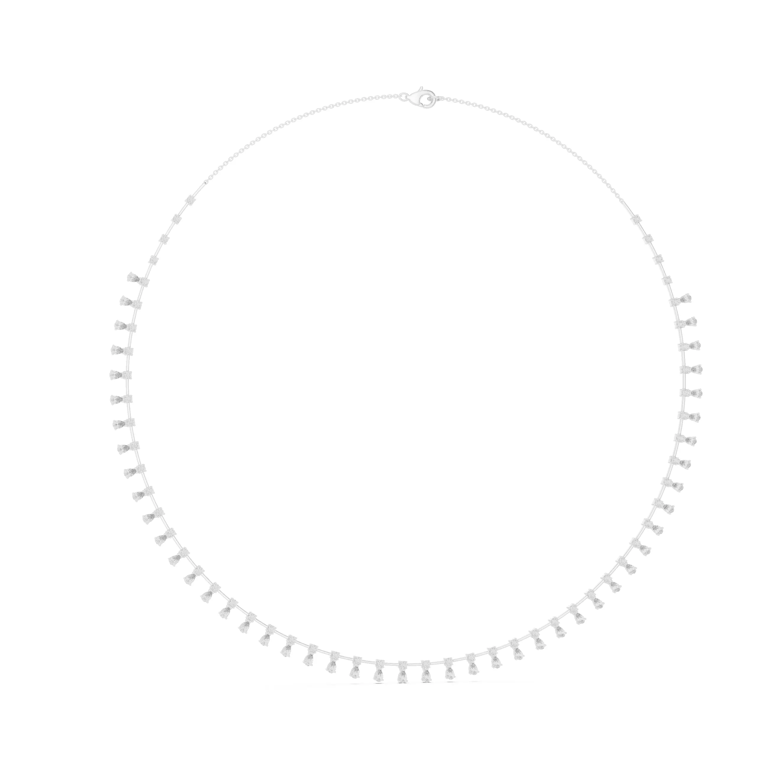 Diamond Necklace 3dm stl renders animation videos details 3D print model_4