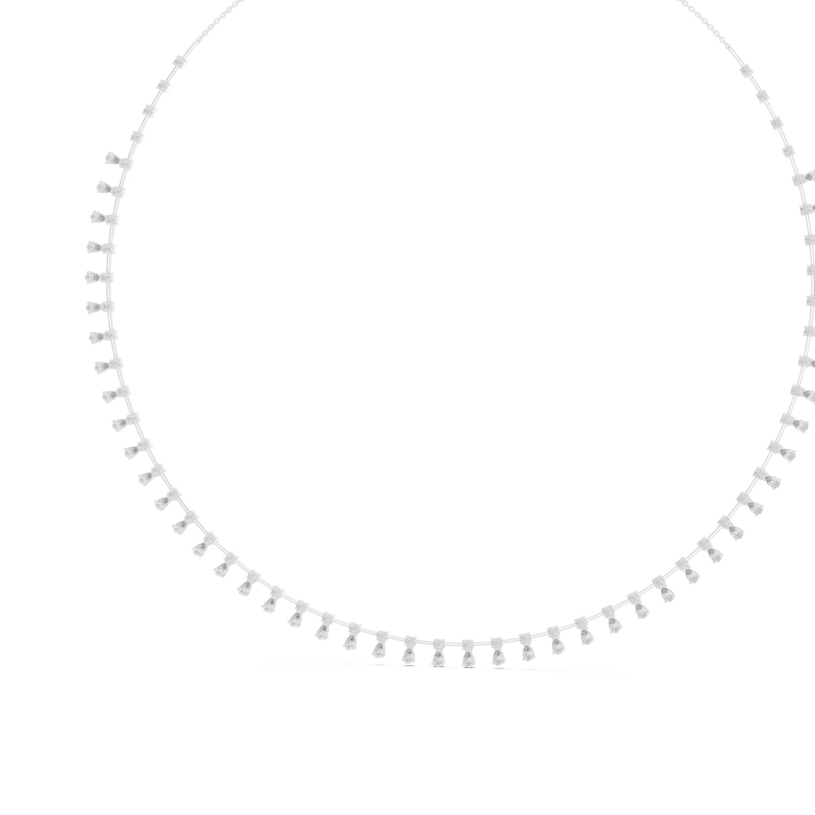 Diamond Necklace 3dm stl renders animation videos details 3D print model_5