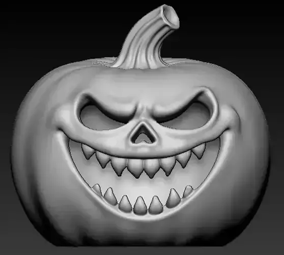 Evil Halloween Pumpkin  Free 3D print model