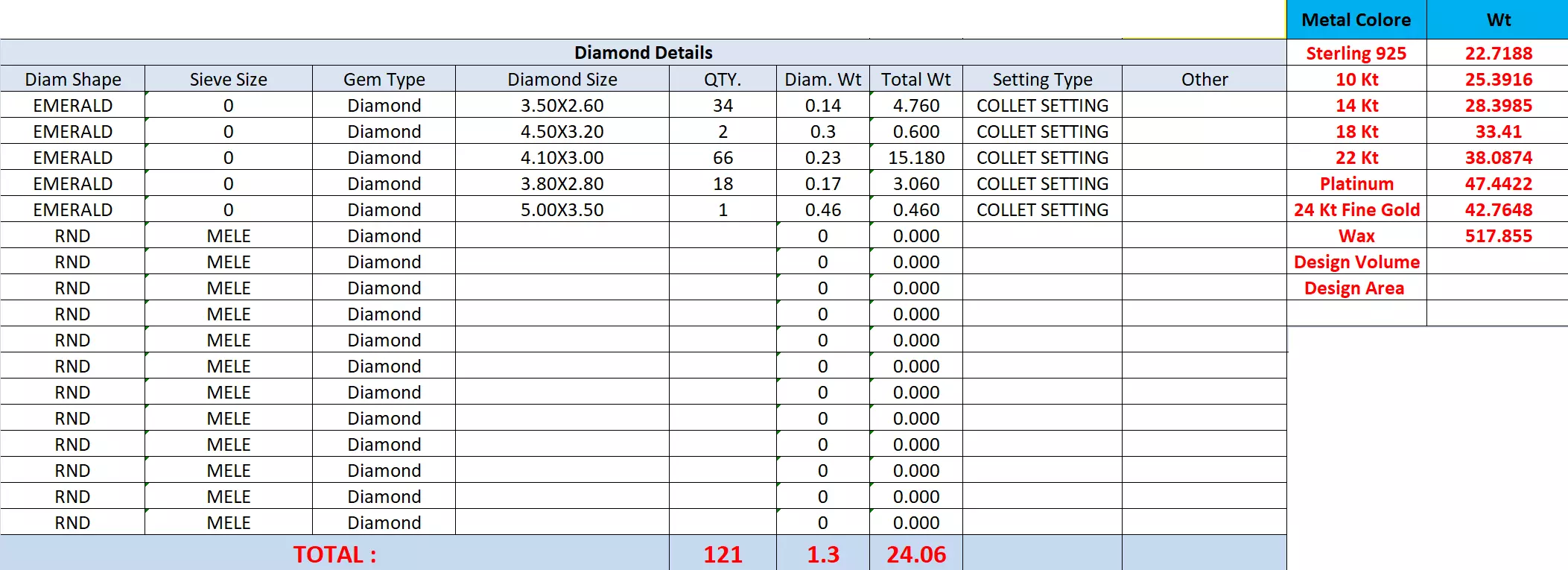 Diamond Necklace 3dm stl renders animation videos details 3D print model_13