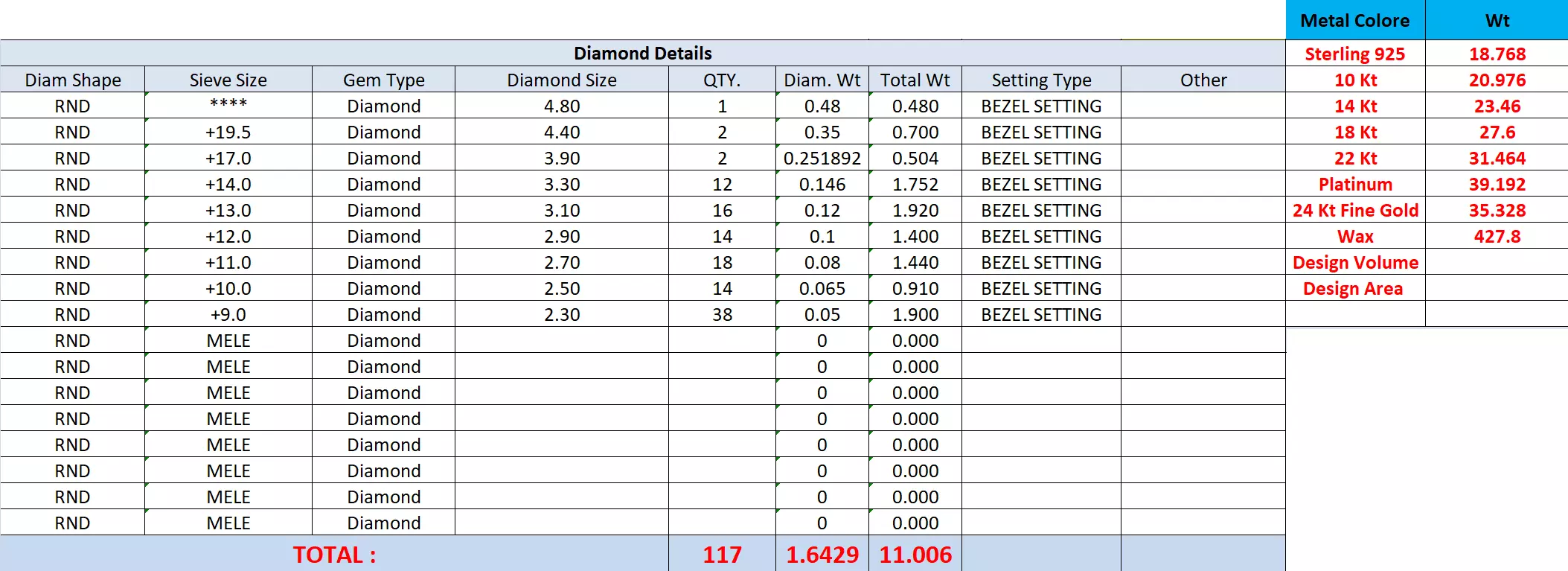 Diamond Necklace 3dm stl renders animation videos details 3D print model_13