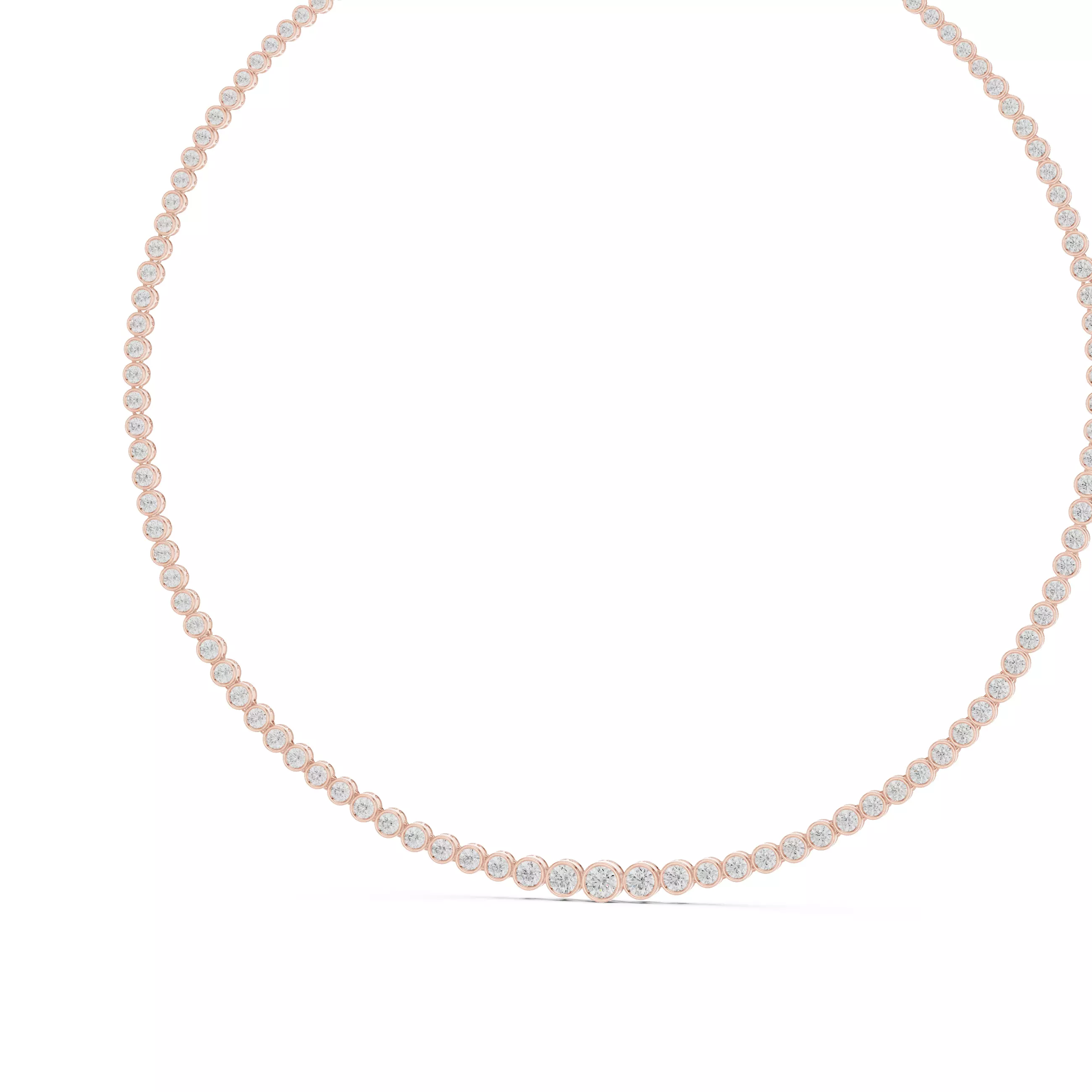 Diamond Necklace 3dm stl renders animation videos details 3D print model_0