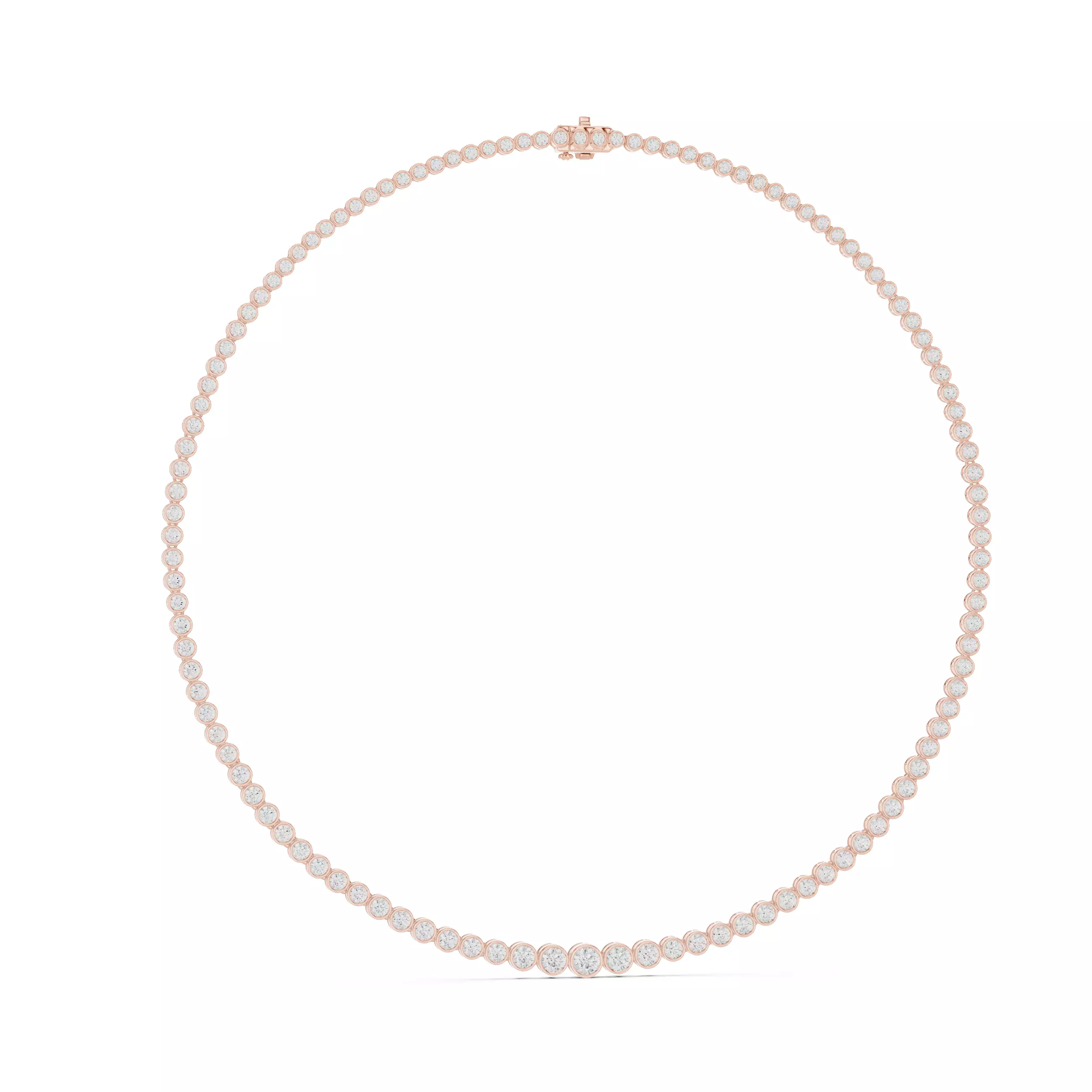 Diamond Necklace 3dm stl renders animation videos details 3D print model_1