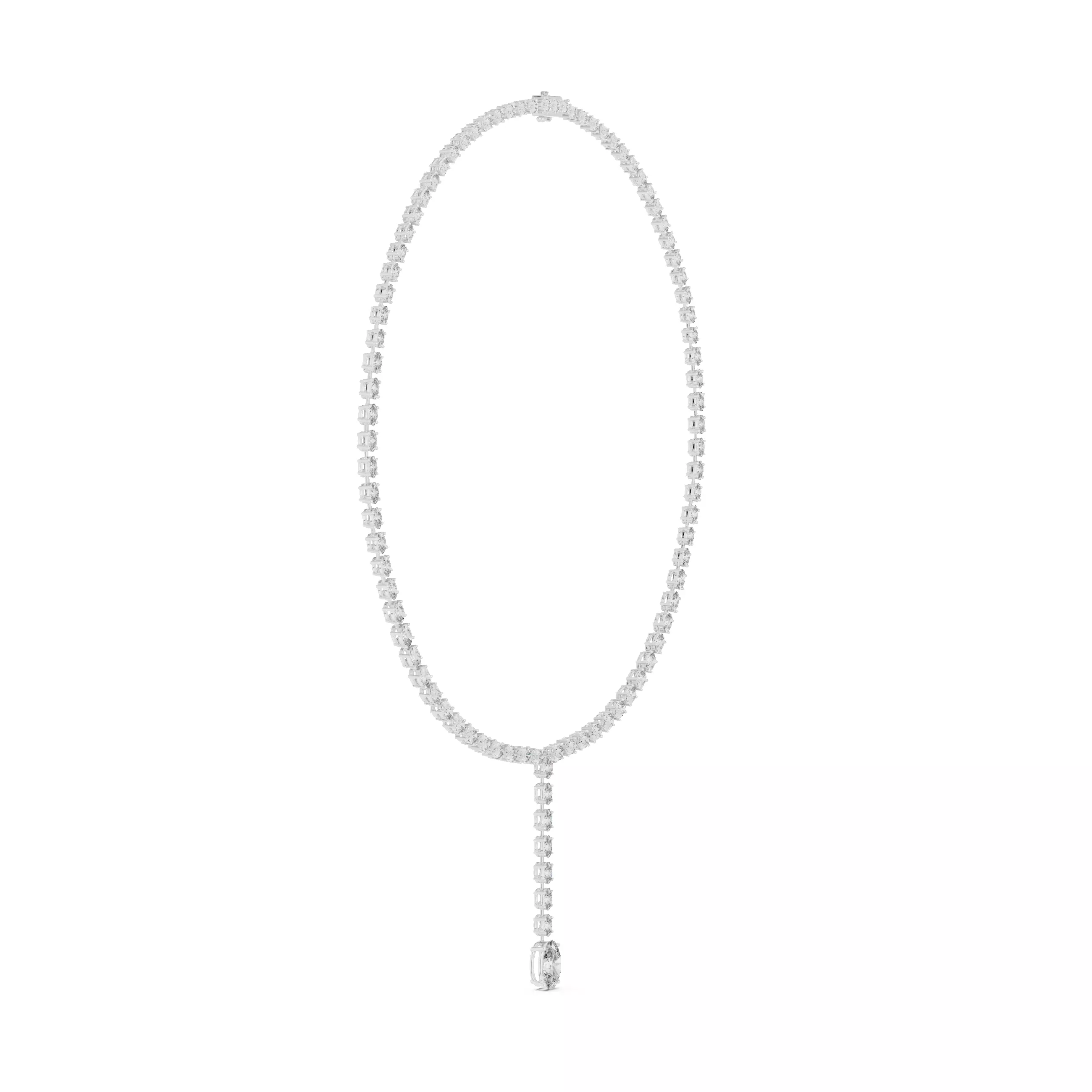 Diamond Necklace 3dm stl renders animation videos details  3D print model_6