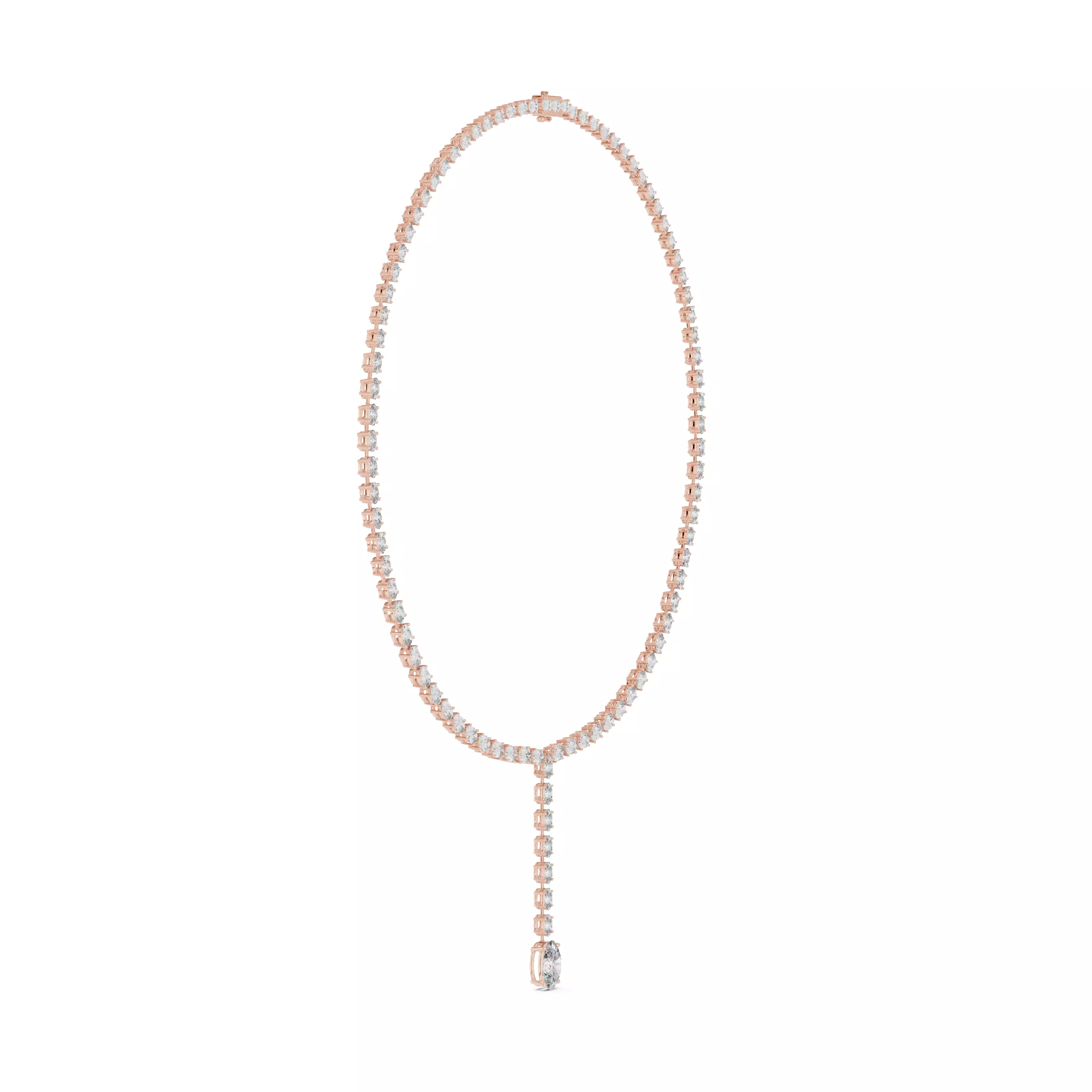 Diamond Necklace 3dm stl renders animation videos details  3D print model_2