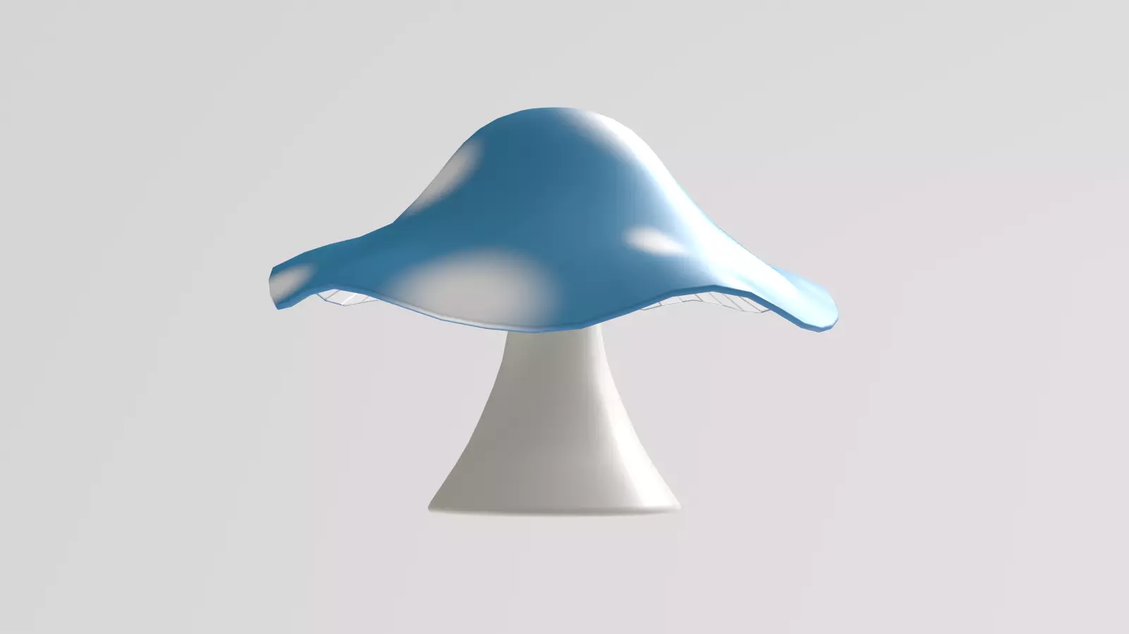 Stylized Low-Poly Mushroom Low-poly 3D model_12