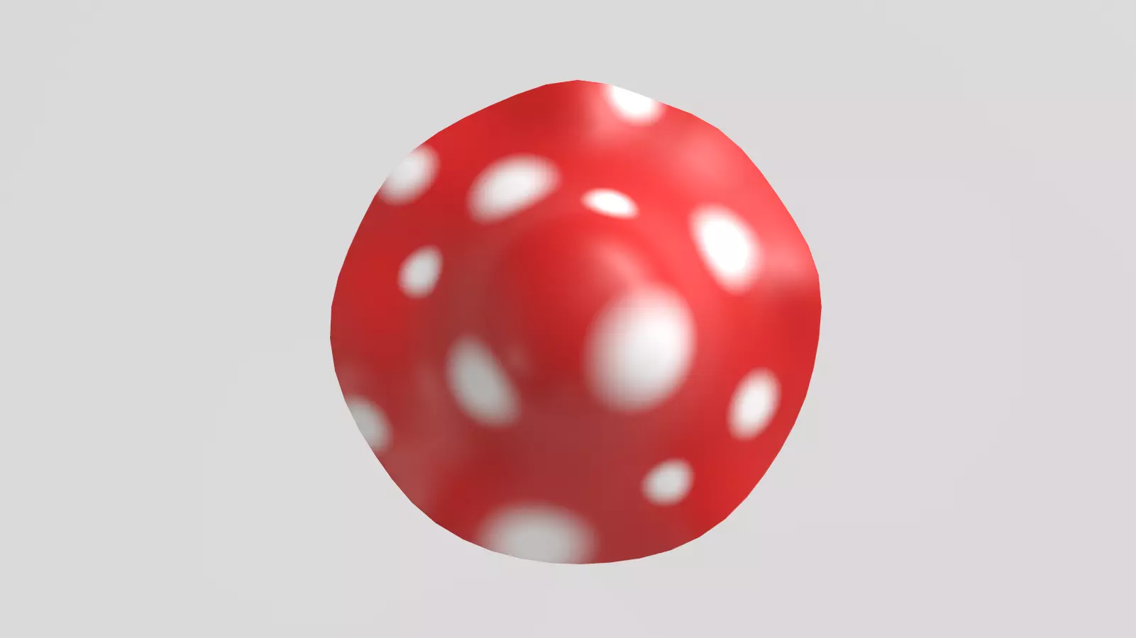 Stylized Low-Poly Mushroom Low-poly 3D model_7