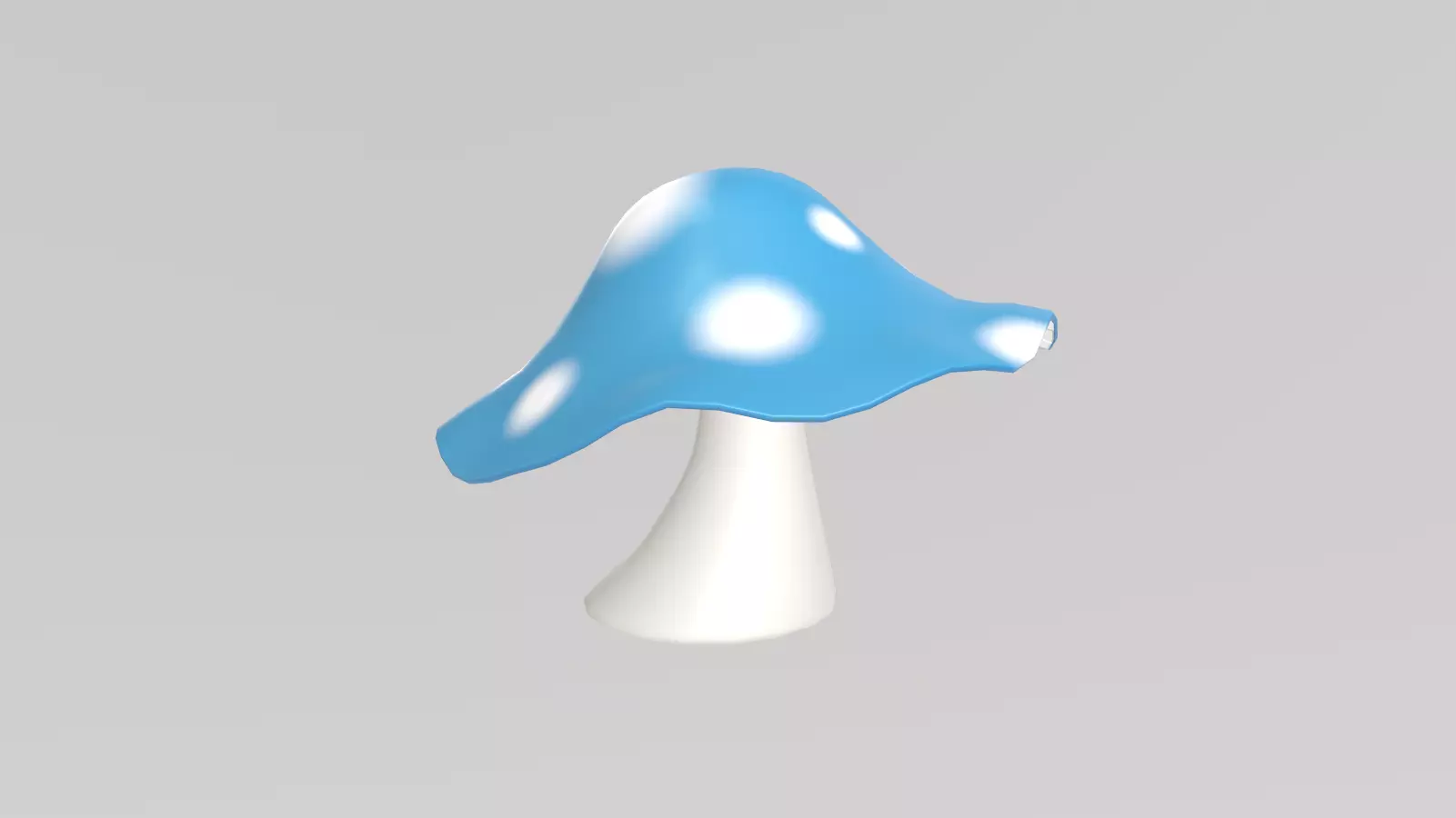 Stylized Low-Poly Mushroom Low-poly 3D model_9