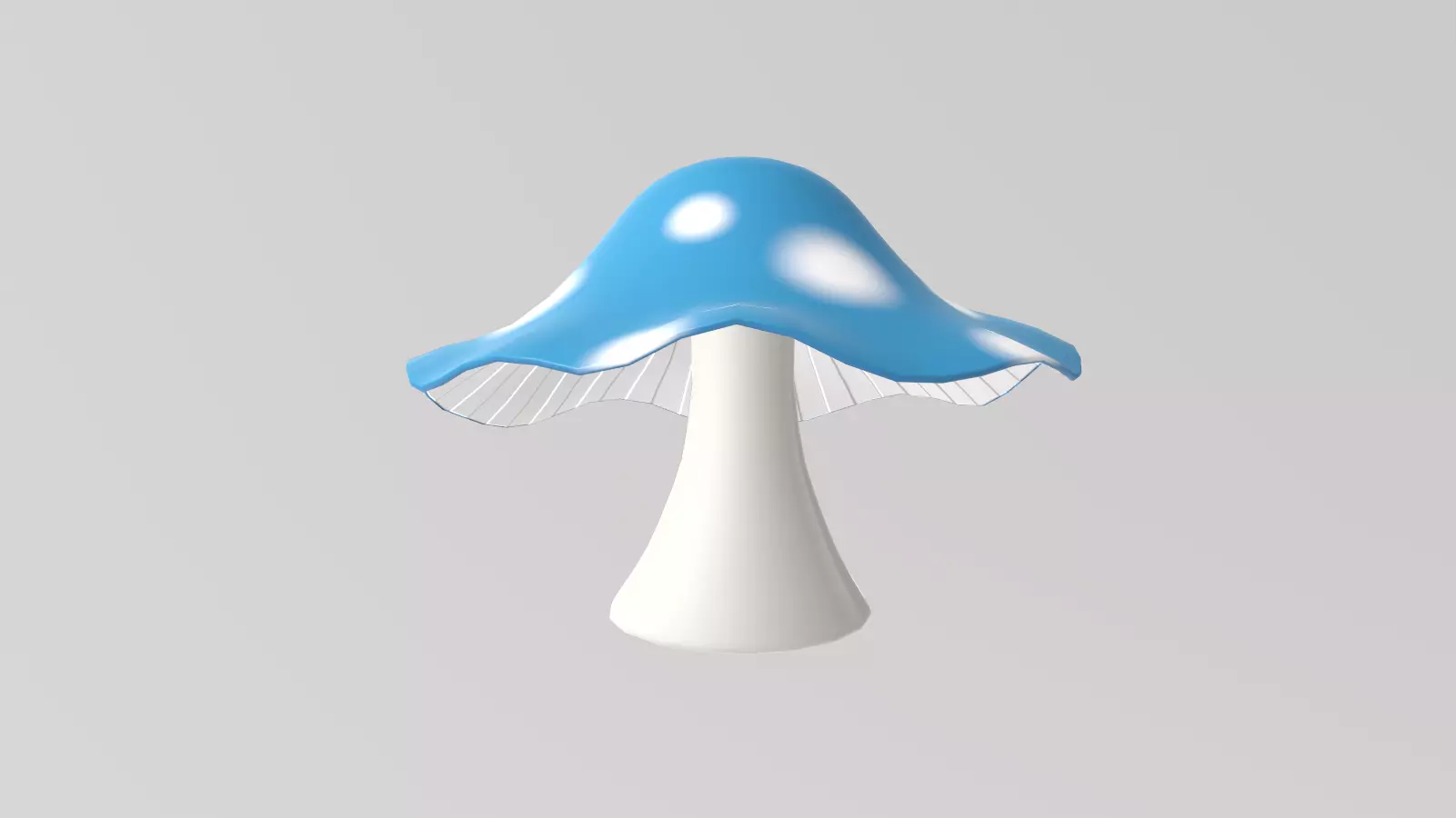 Stylized Low-Poly Mushroom Low-poly 3D model_10