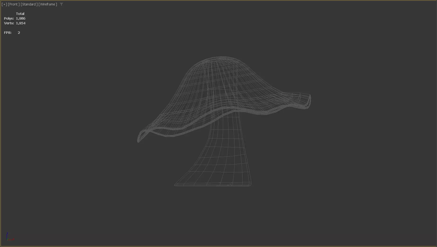 Stylized Low-Poly Mushroom Low-poly 3D model_27