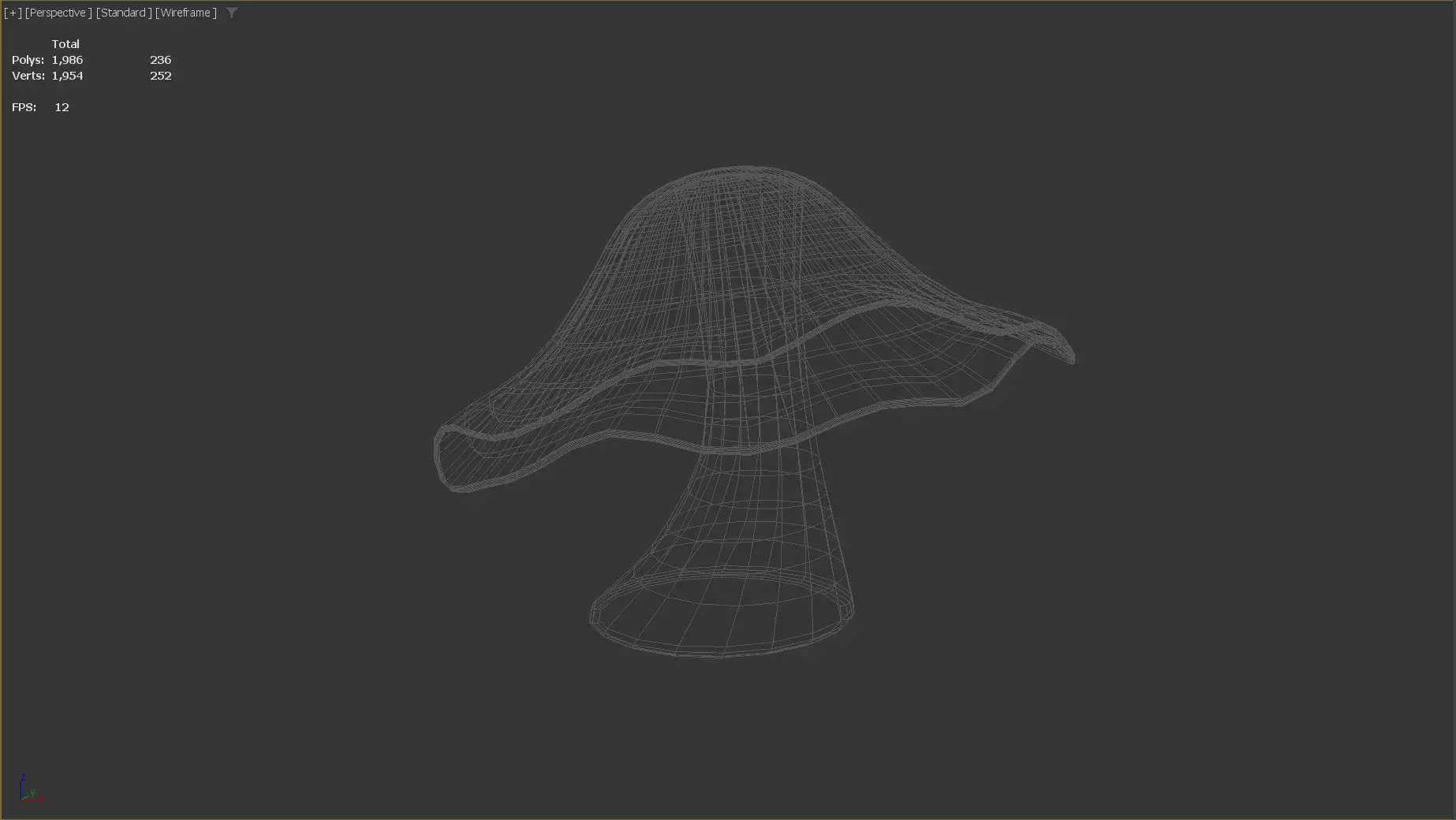 Stylized Low-Poly Mushroom Low-poly 3D model_28