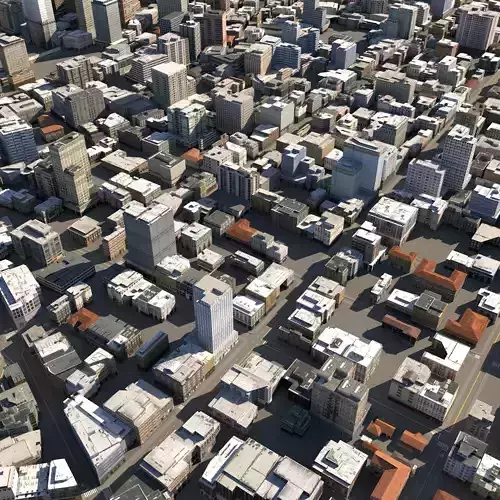 City 122 Low-poly 3D model