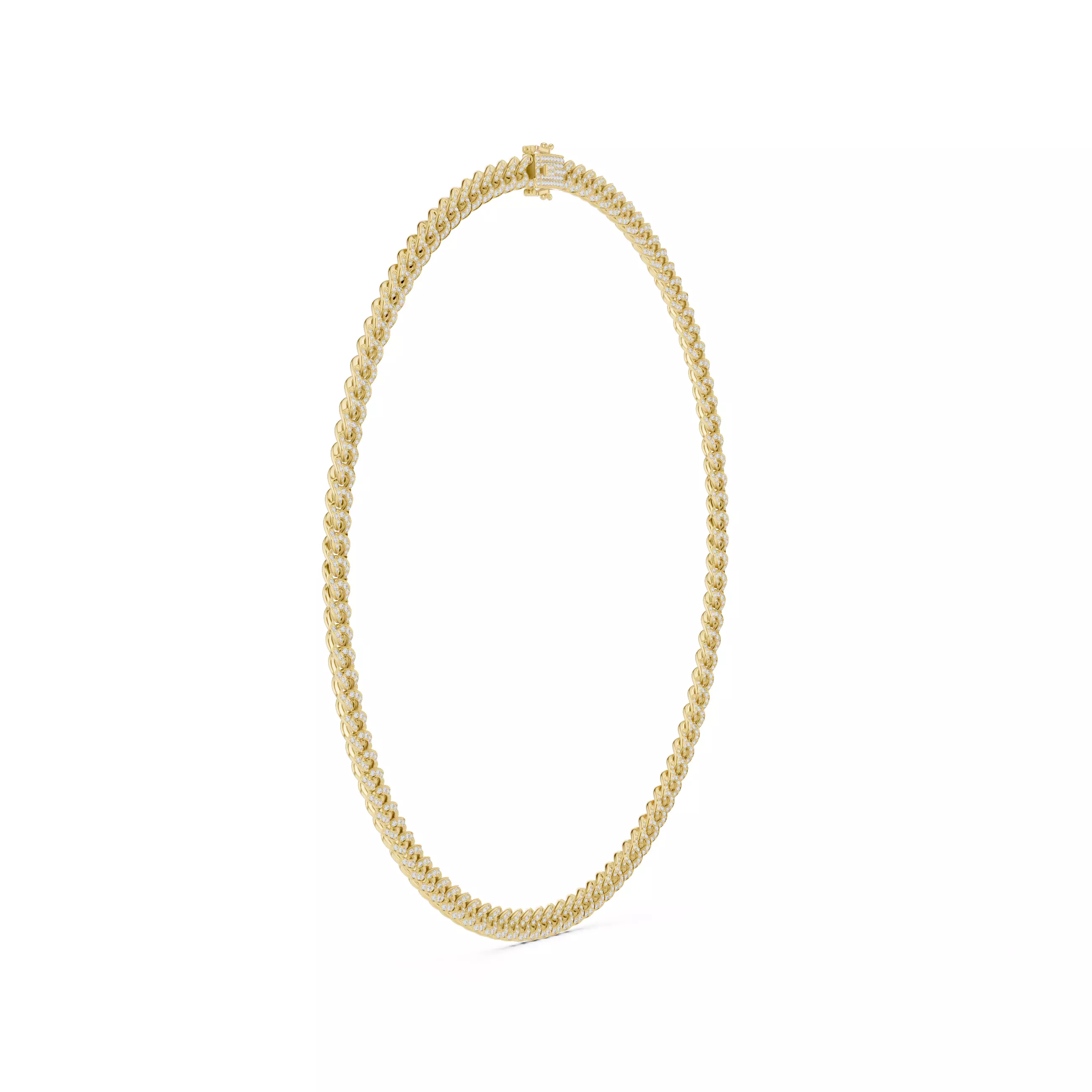 Diamond Necklace 3dm stl renders animation videos details 3D print model_10