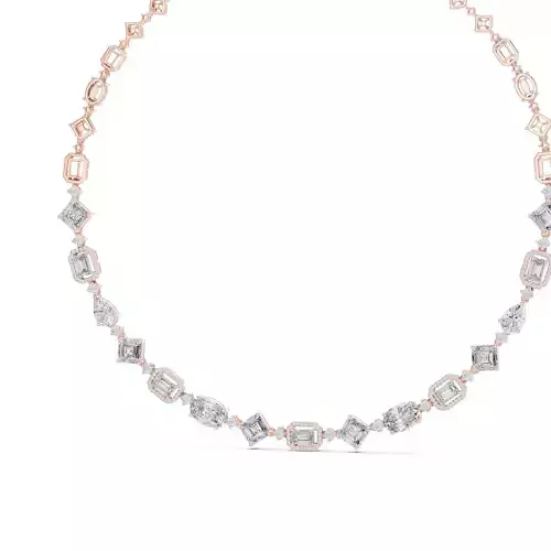 Diamond Necklace 3dm stl renders animation videos details 