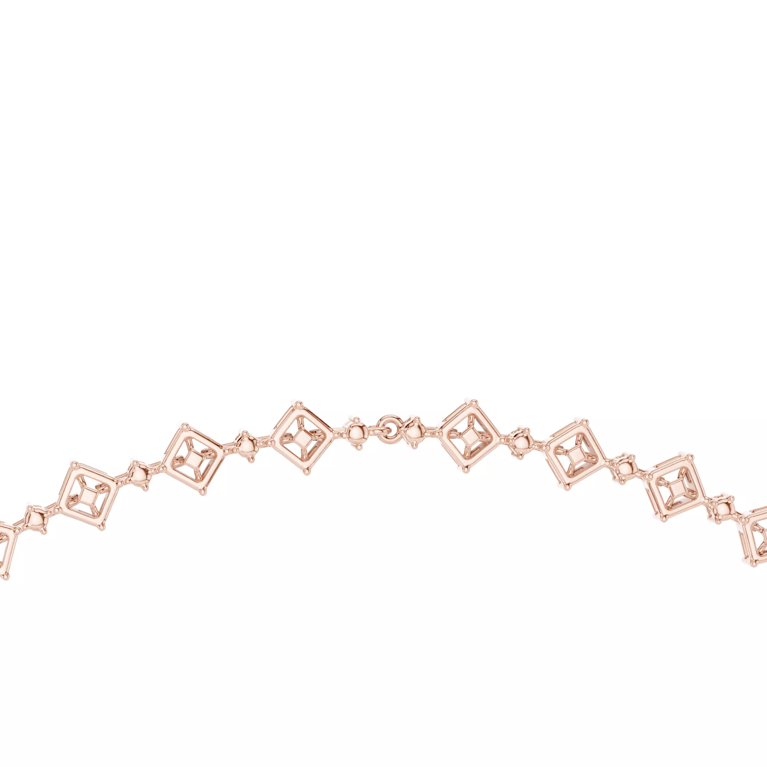 Diamond Necklace 3dm stl renders animation videos details  3D print model_3