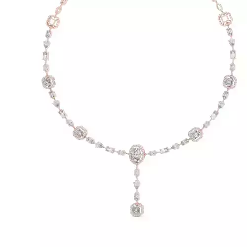 Diamond Necklace 3dm stl renders animation videos details 