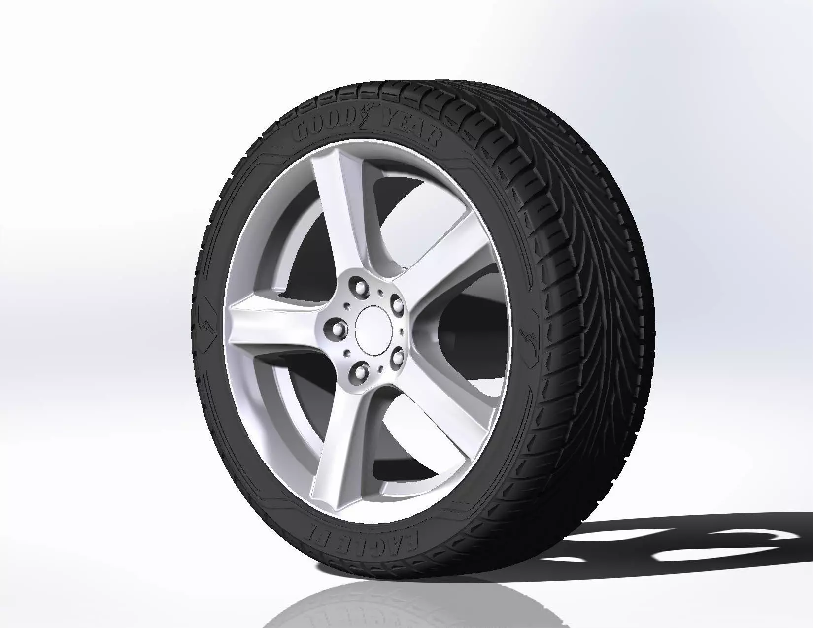 Wheel ENZO B 17inch for scale model 3D print model