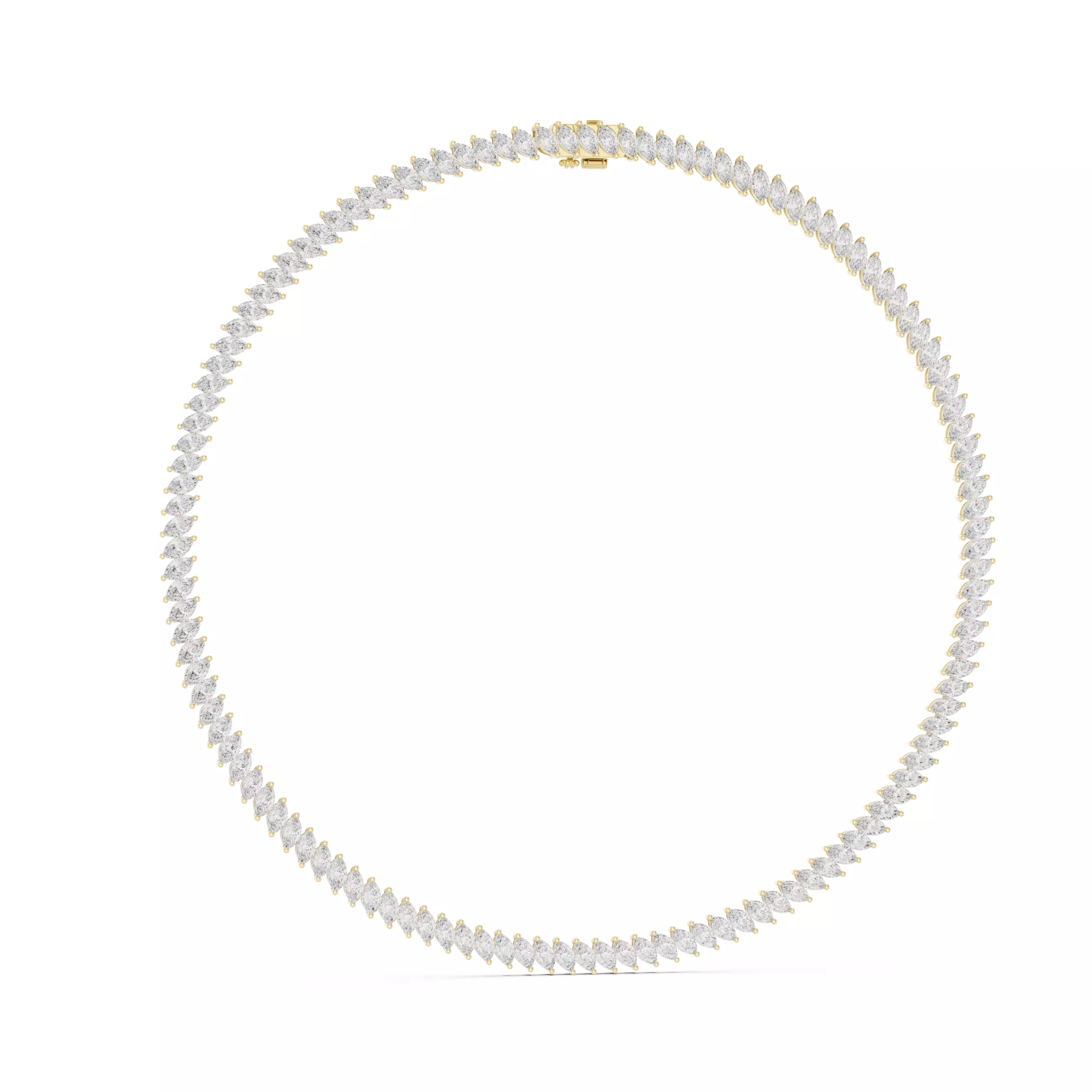 Diamond Necklace 3dm stl renders animation videos details 3D print model_8