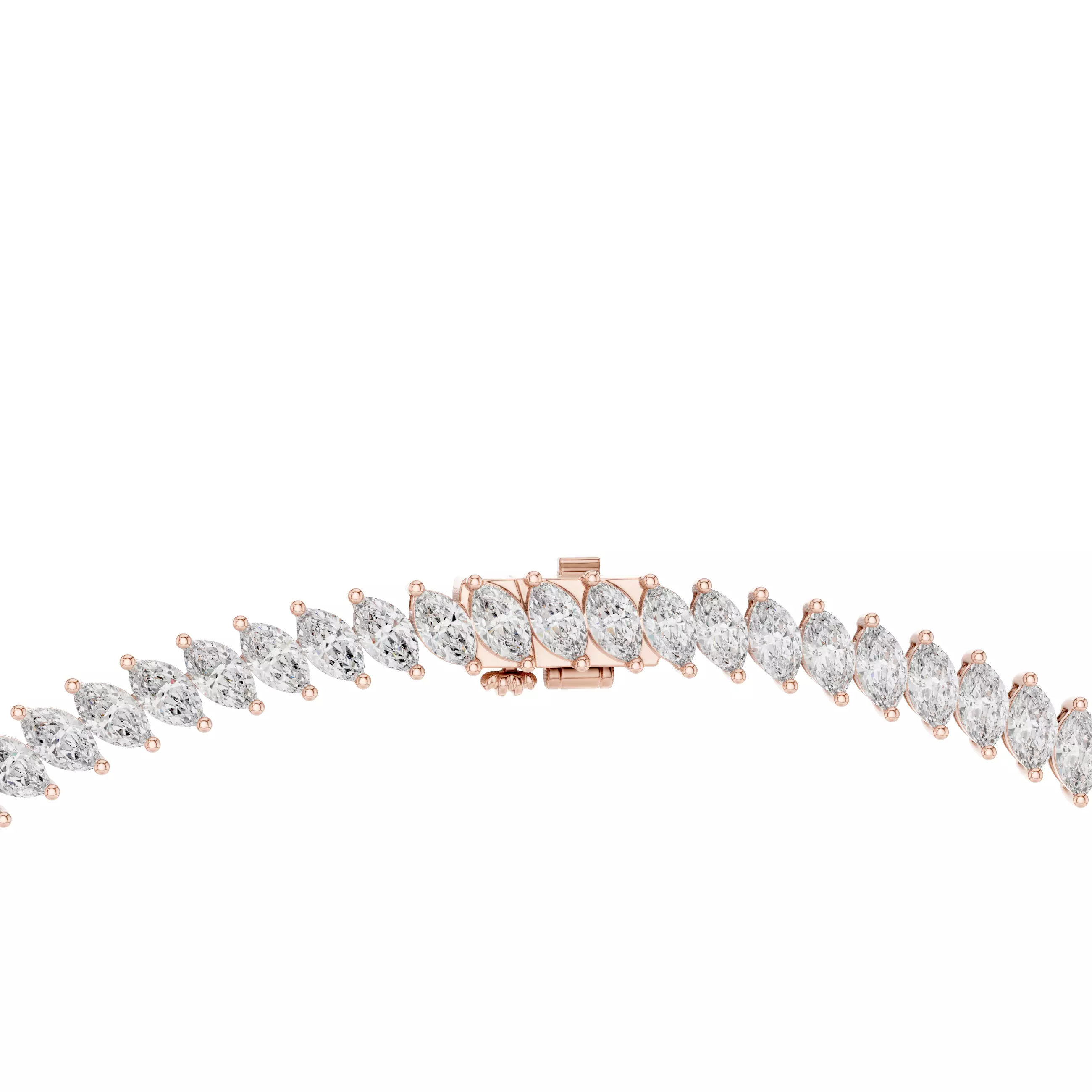 Diamond Necklace 3dm stl renders animation videos details 3D print model_3