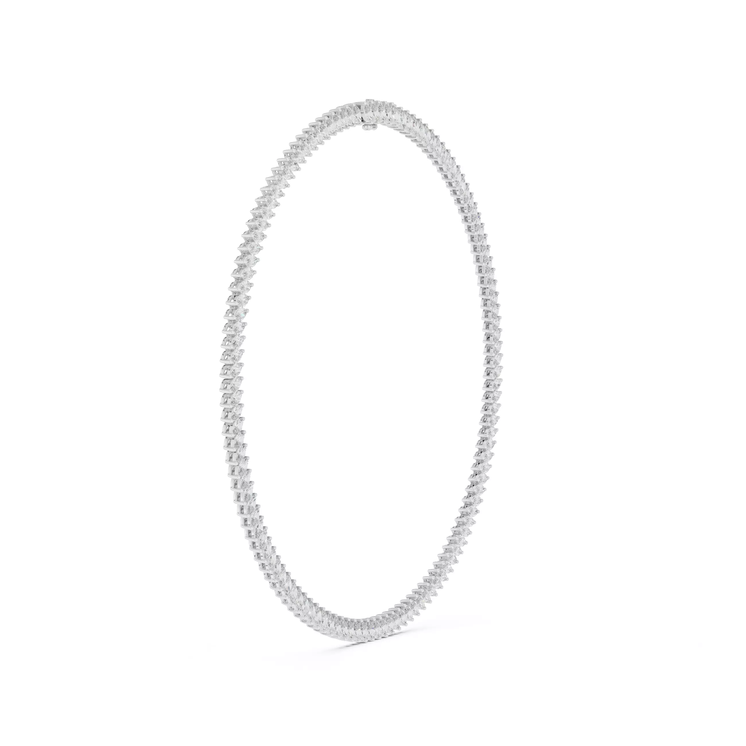 Diamond Necklace 3dm stl renders animation videos details 3D print model_6