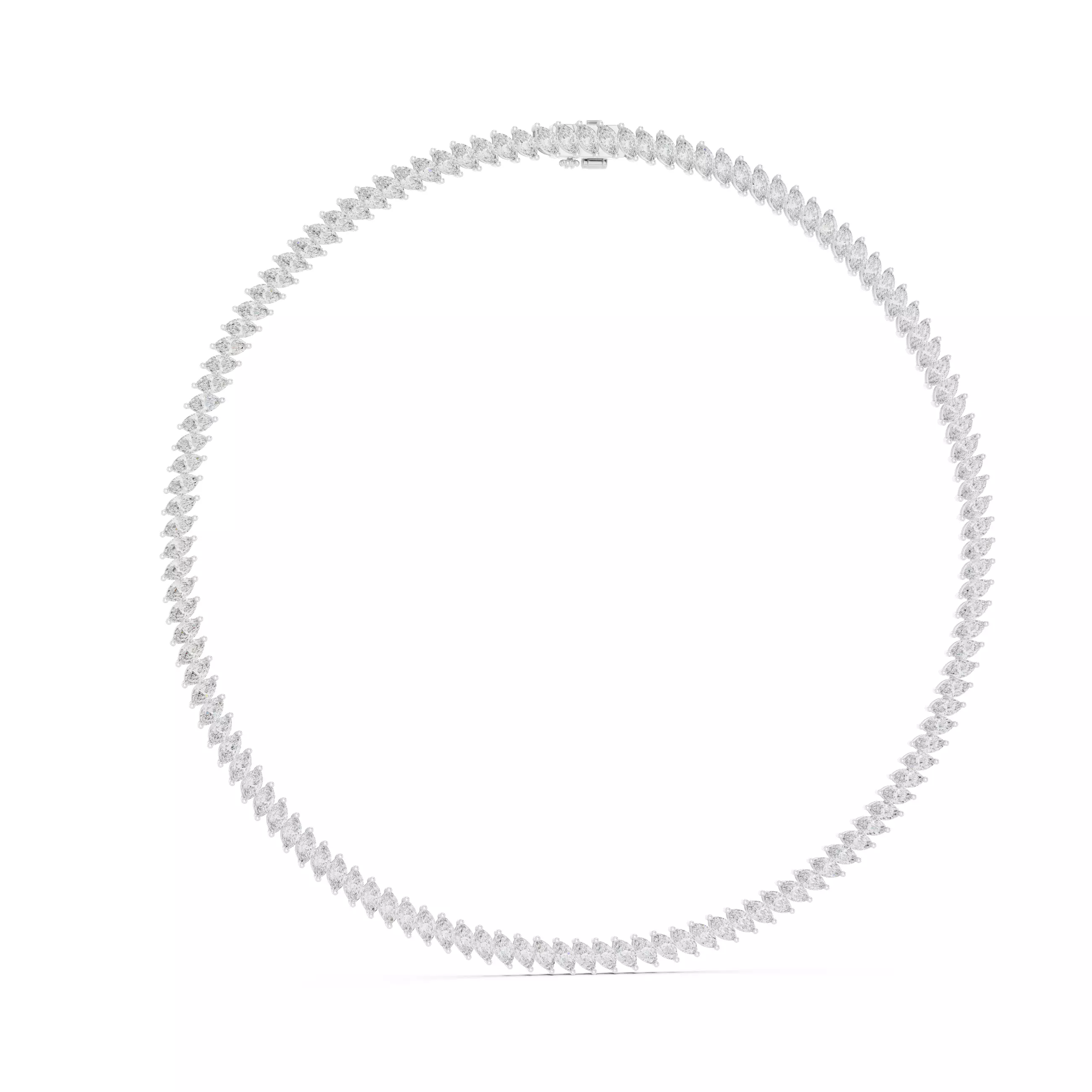 Diamond Necklace 3dm stl renders animation videos details 3D print model_4