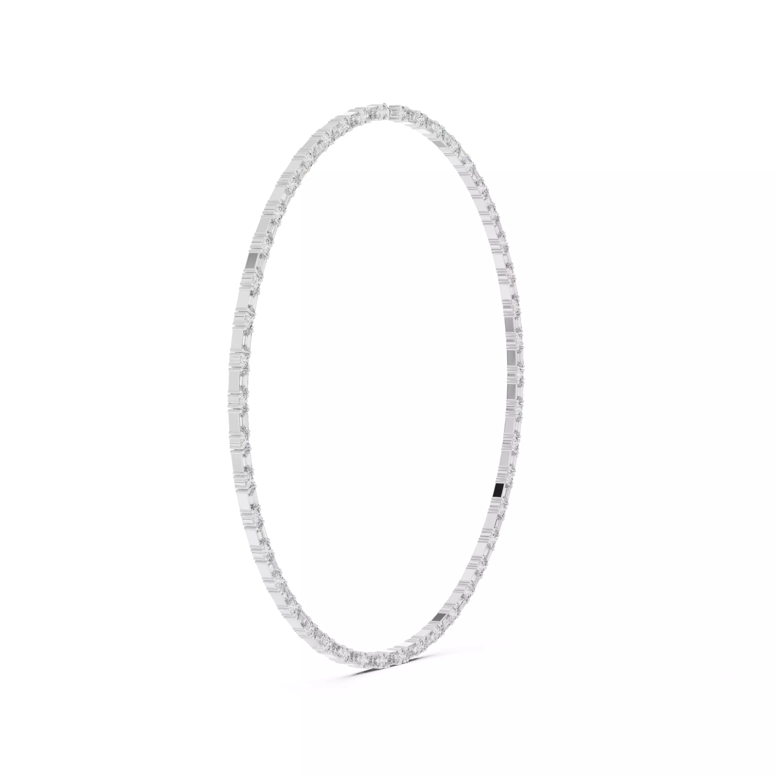 Diamond Necklace 3dm stl renders animation videos details  3D print model_6