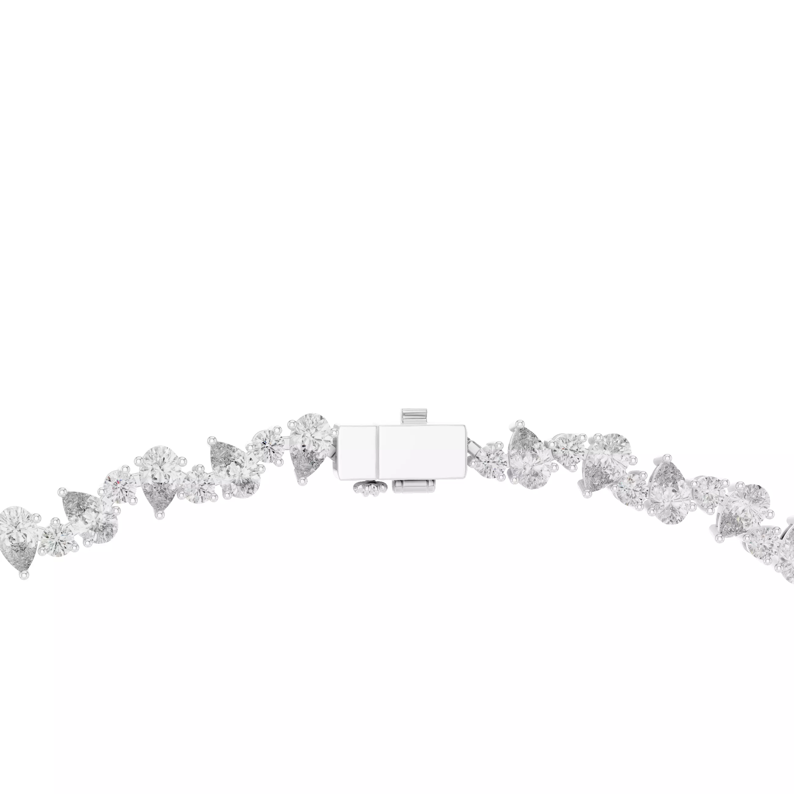 Diamond Necklace 3dm stl renders animation videos details  3D print model_7