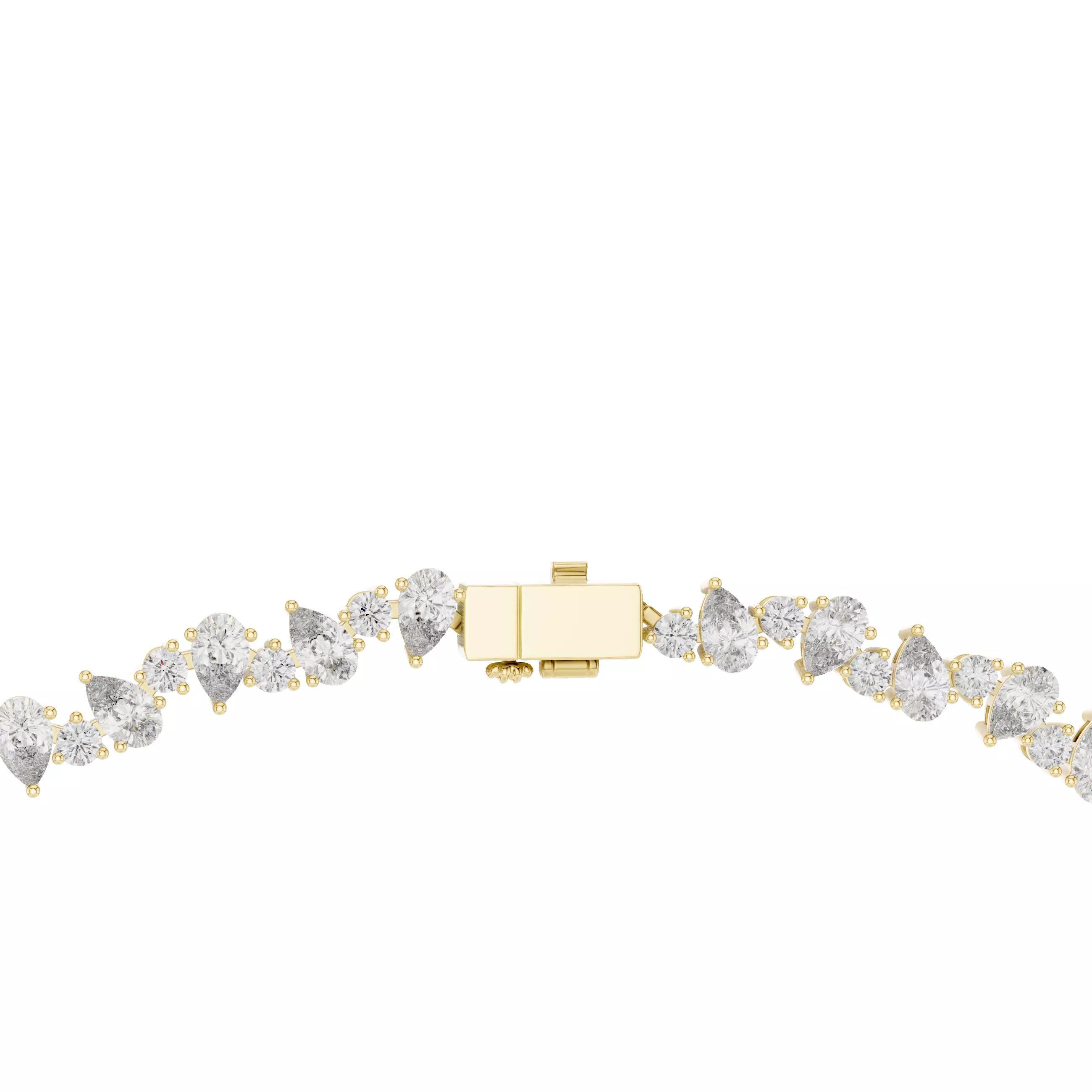 Diamond Necklace 3dm stl renders animation videos details  3D print model_11