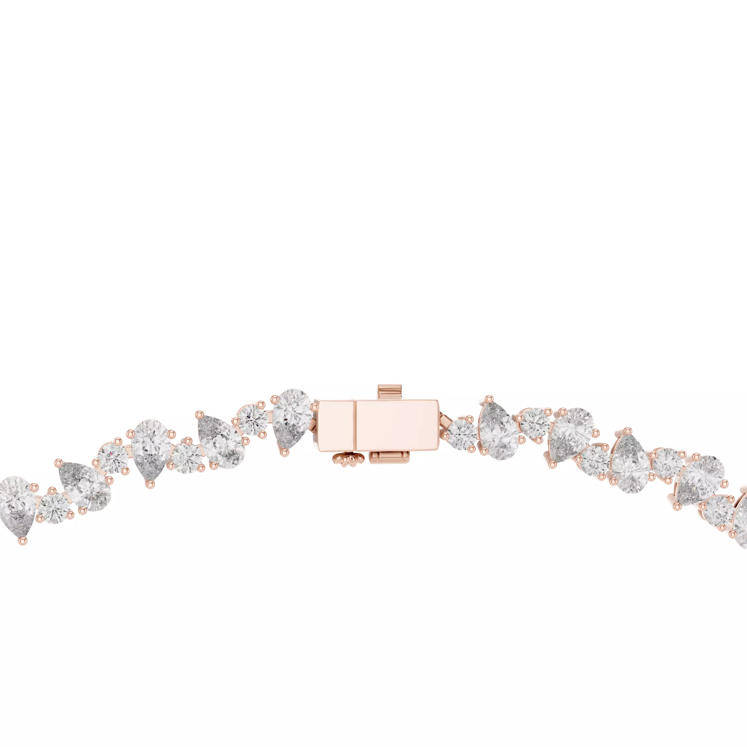 Diamond Necklace 3dm stl renders animation videos details  3D print model_3