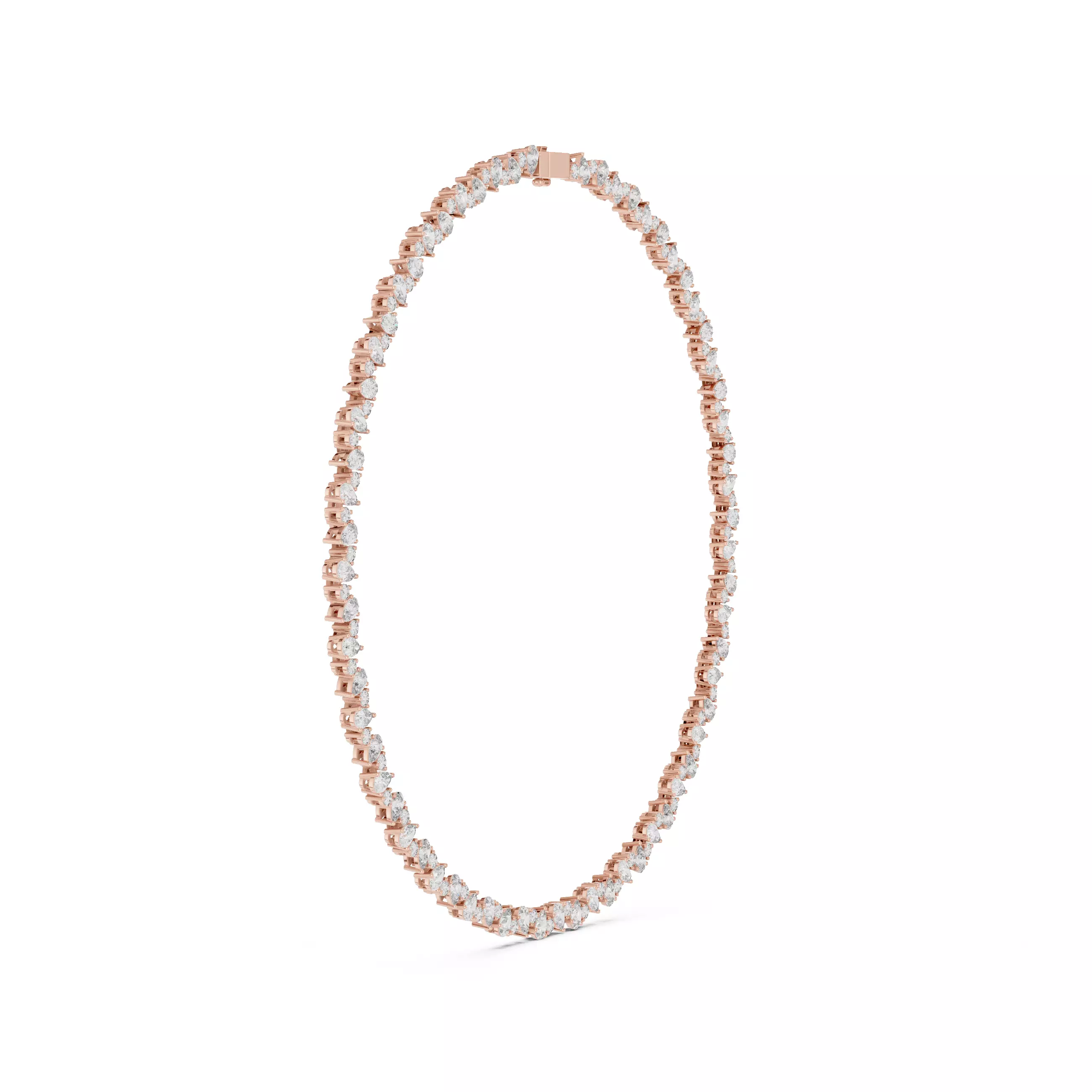 Diamond Necklace 3dm stl renders animation videos details  3D print model_2