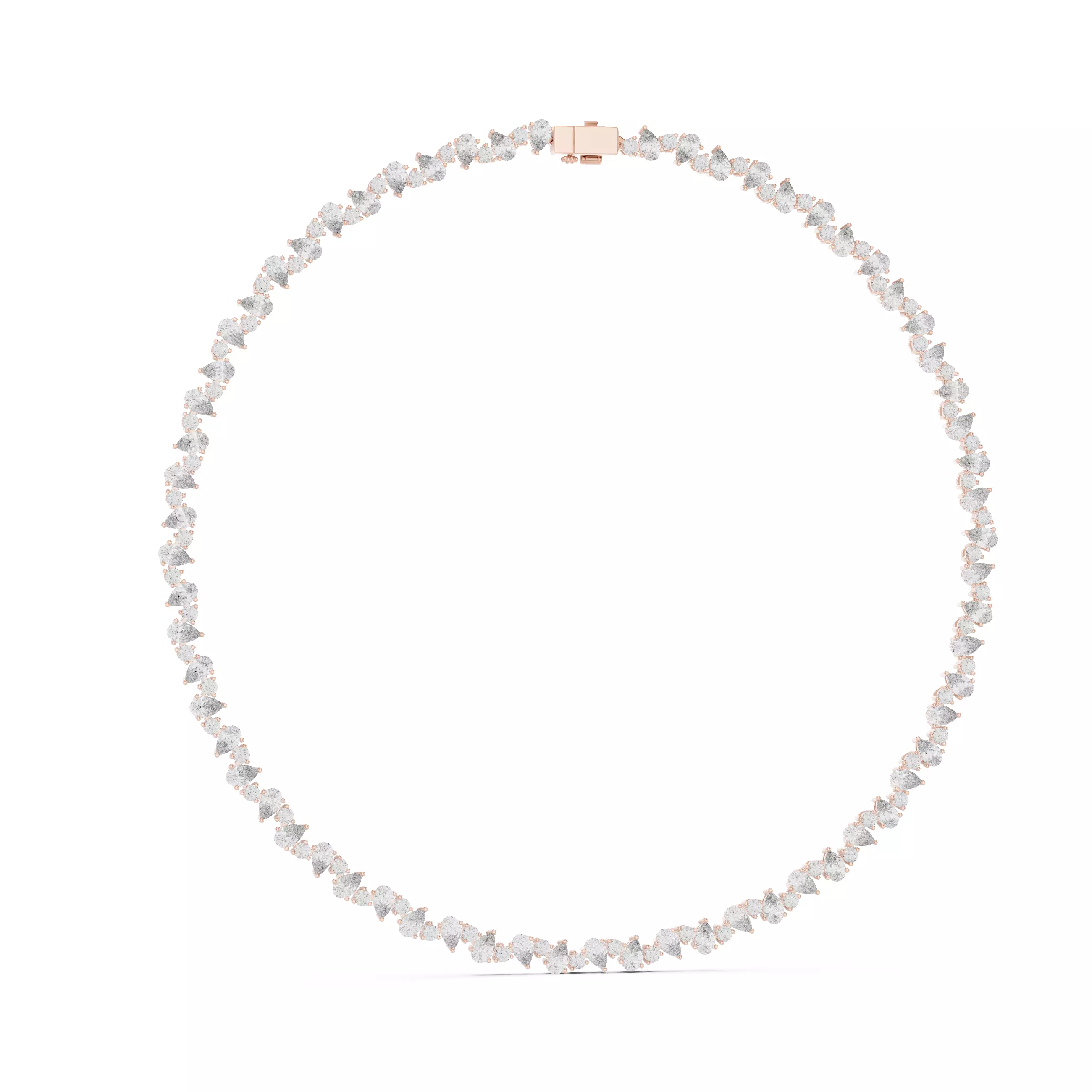 Diamond Necklace 3dm stl renders animation videos details  3D print model_1