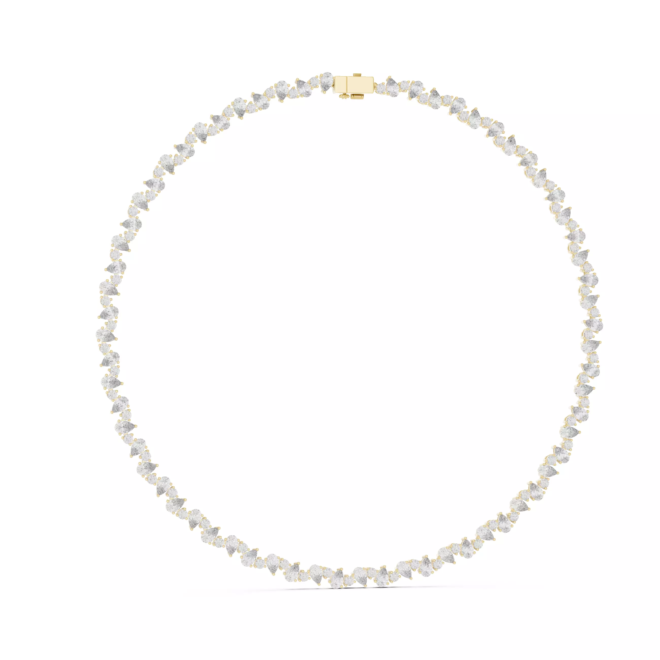 Diamond Necklace 3dm stl renders animation videos details  3D print model_8