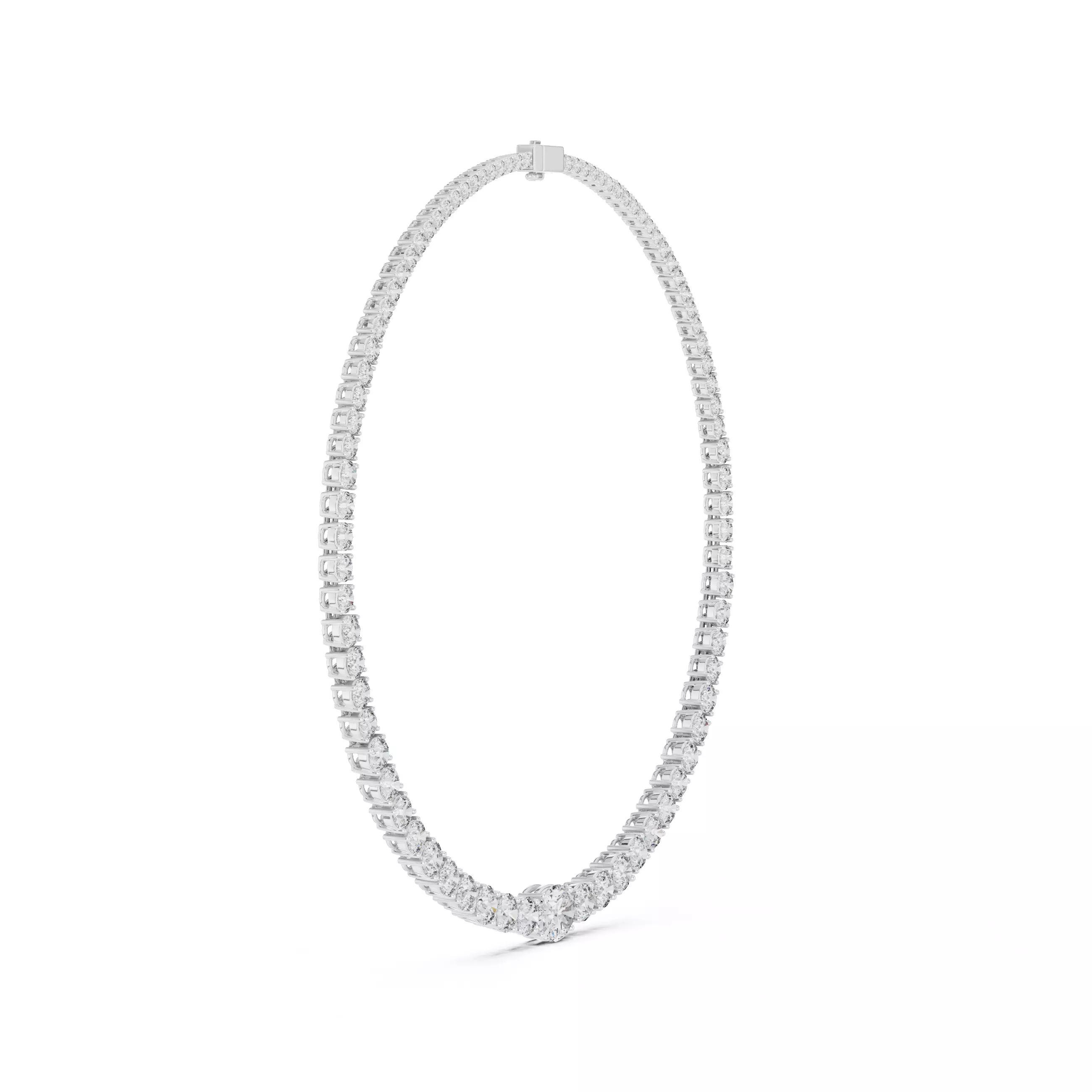 Diamond Necklace 3dm stl renders animation videos details  3D print model_6